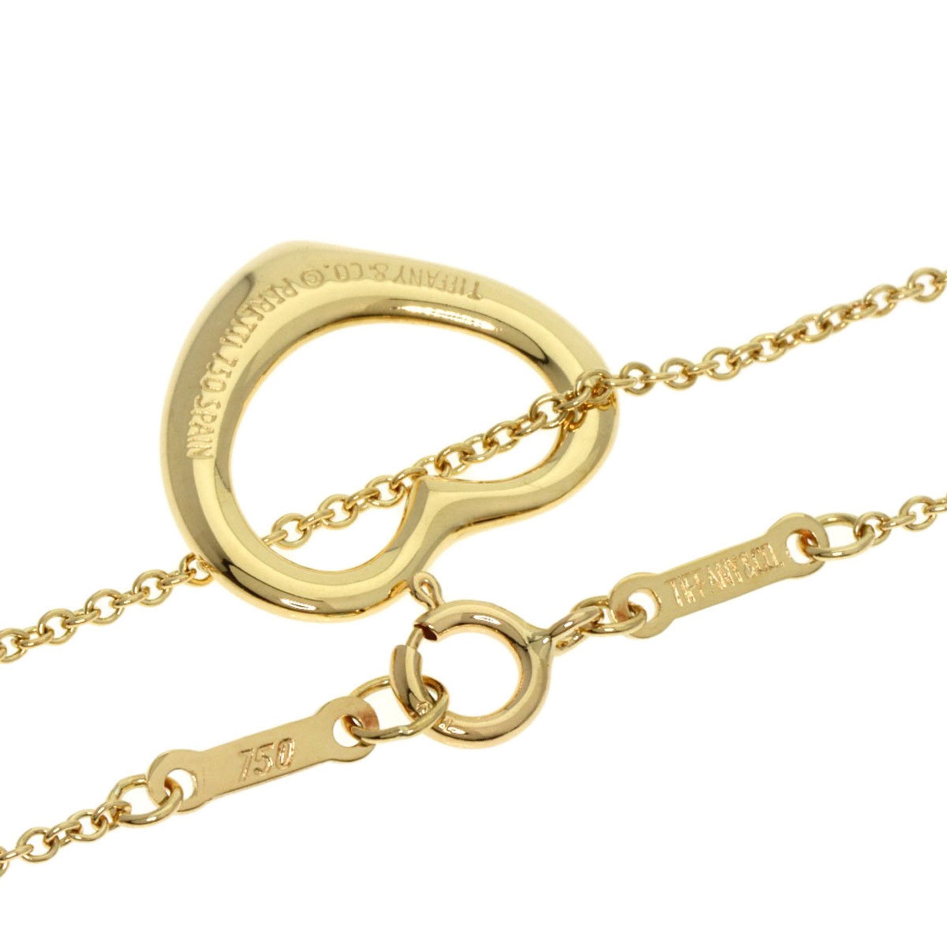 Tiffany & Co Open Heart, Gold, Yellow Gold, necklace