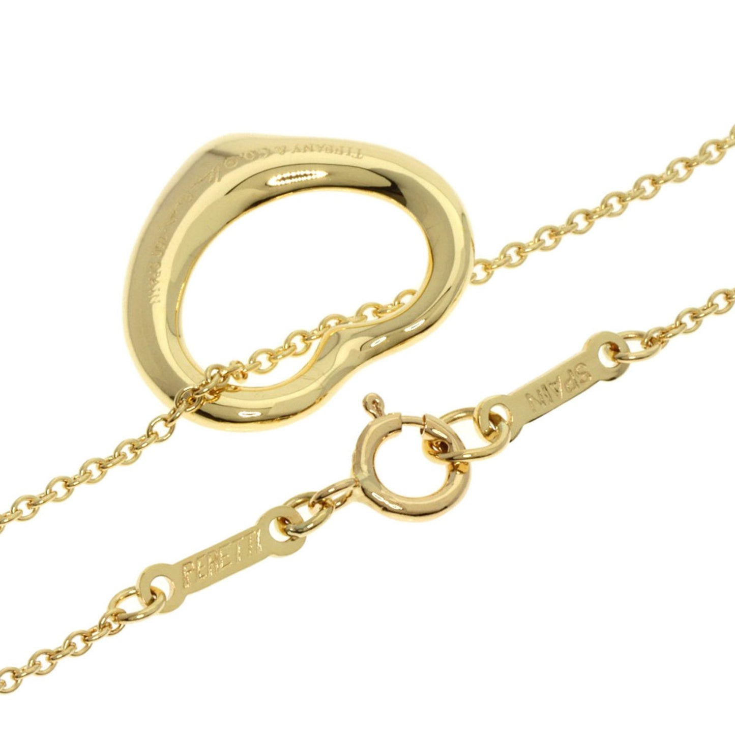 Tiffany & Co Open Heart, Gold, Yellow Gold, necklace