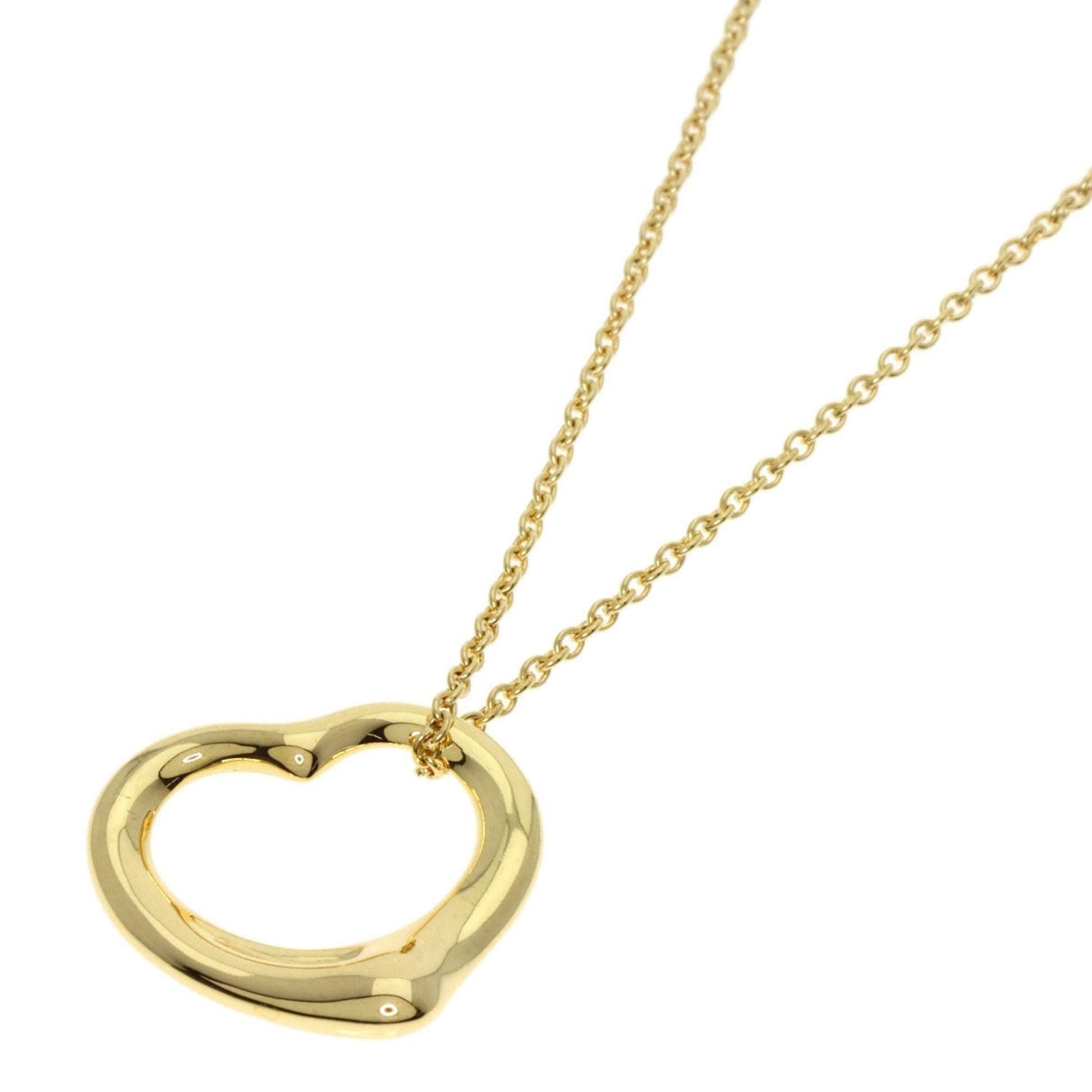 Tiffany & Co Open Heart, Gold, Yellow Gold, necklace