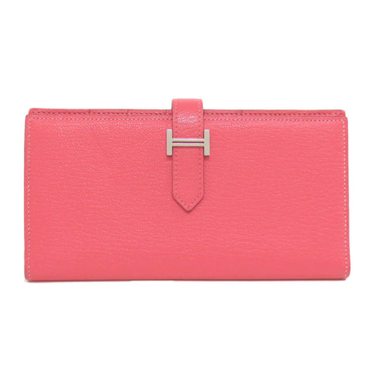 Hermès Béarn, Pink, Leather, wallet