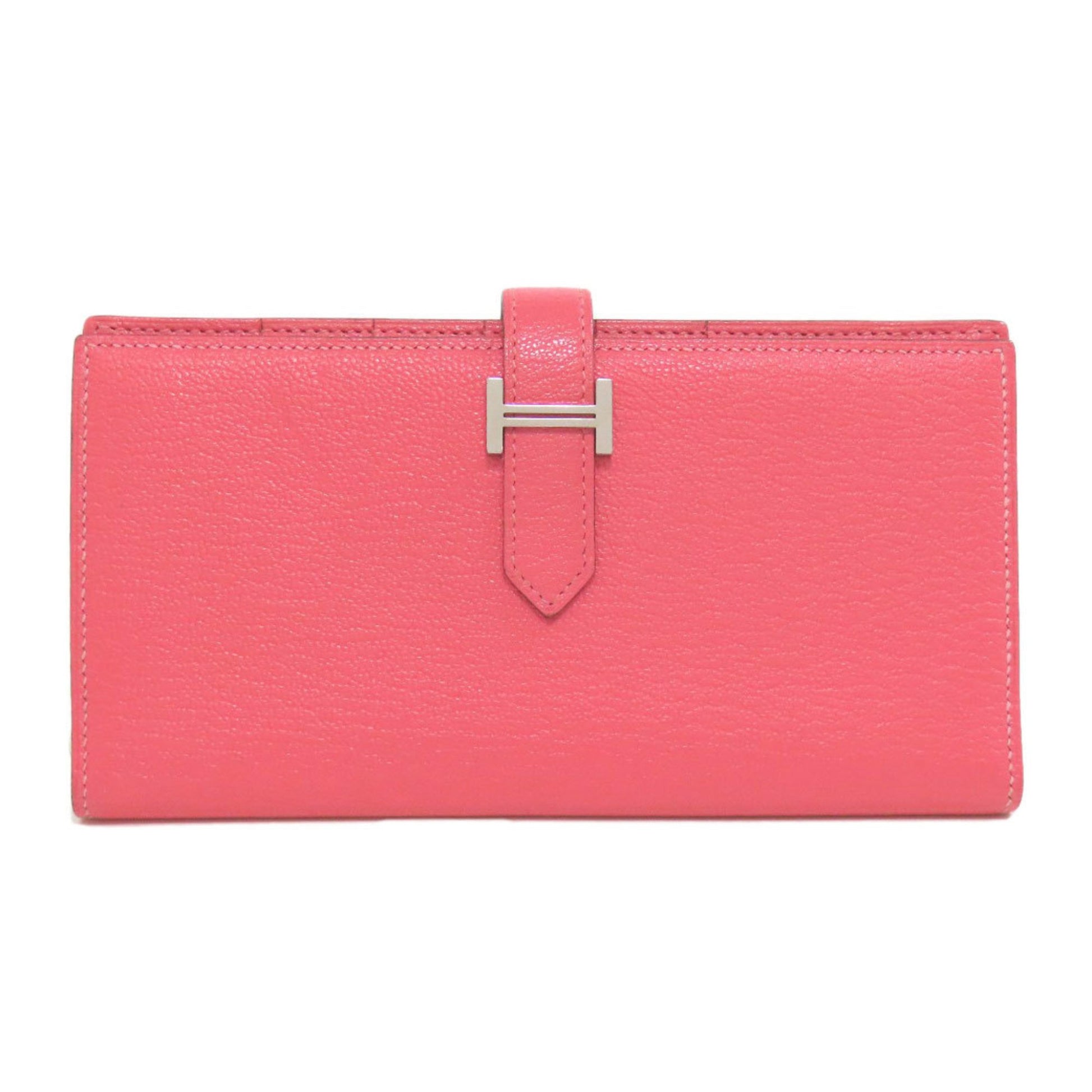 Hermès Béarn, Pink, Leather, wallet