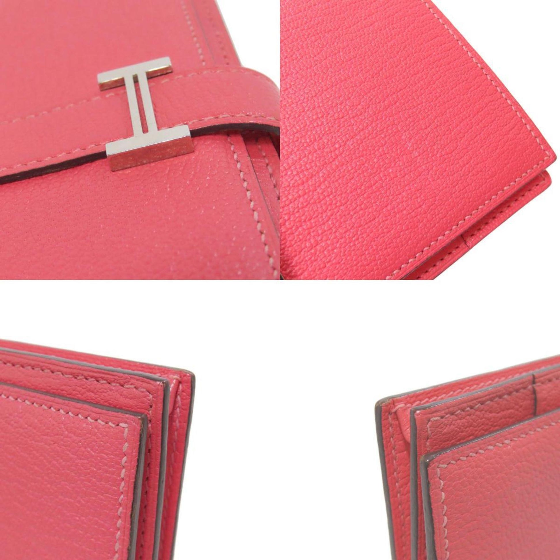 Hermès Béarn, Pink, Leather, wallet