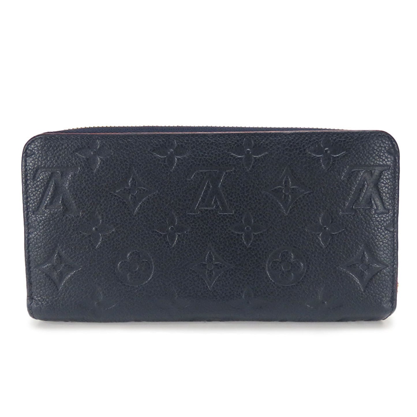 Louis Vuitton Zippy wallet, Navy, Leather, wallet