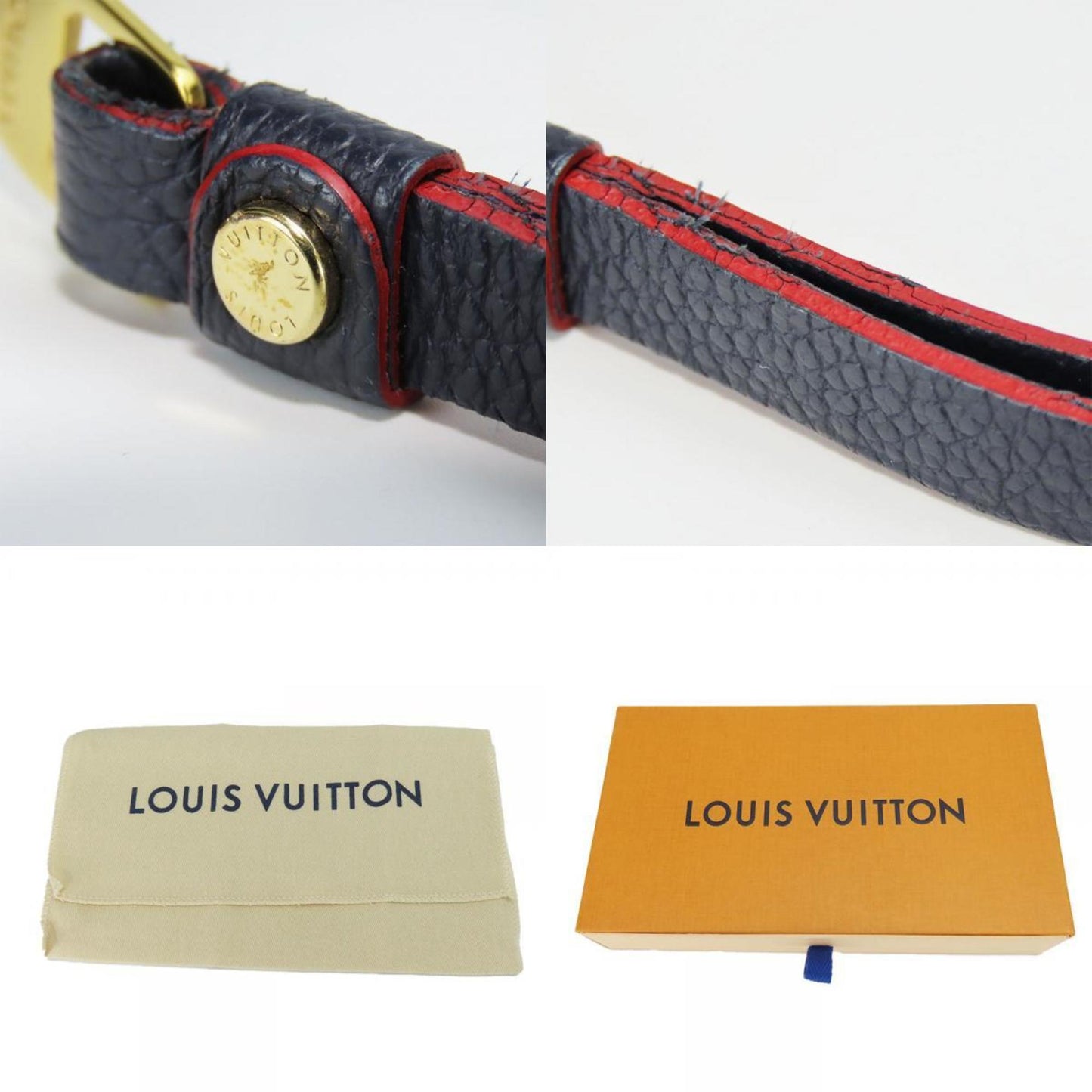 Louis Vuitton Zippy wallet, Navy, Leather, wallet