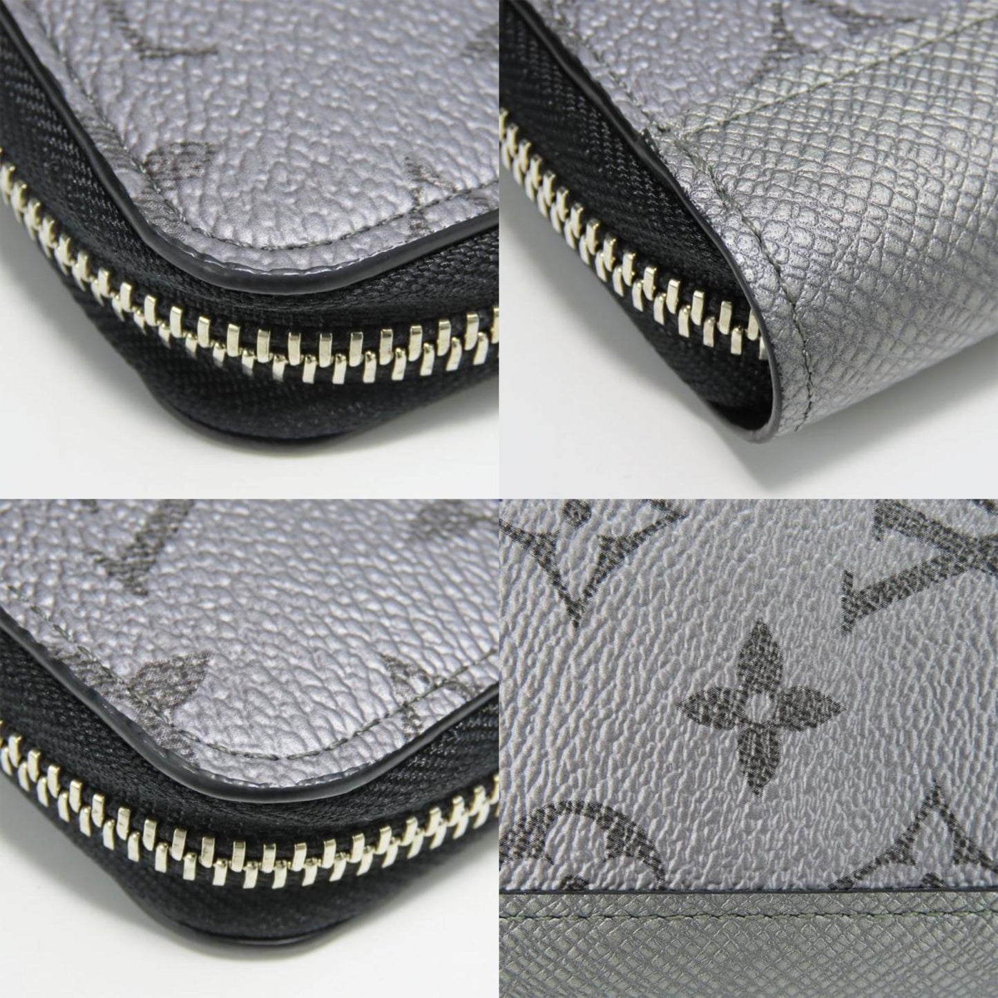 Louis Vuitton Zippy Wallet Vertical, Grey, Canvas, wallet