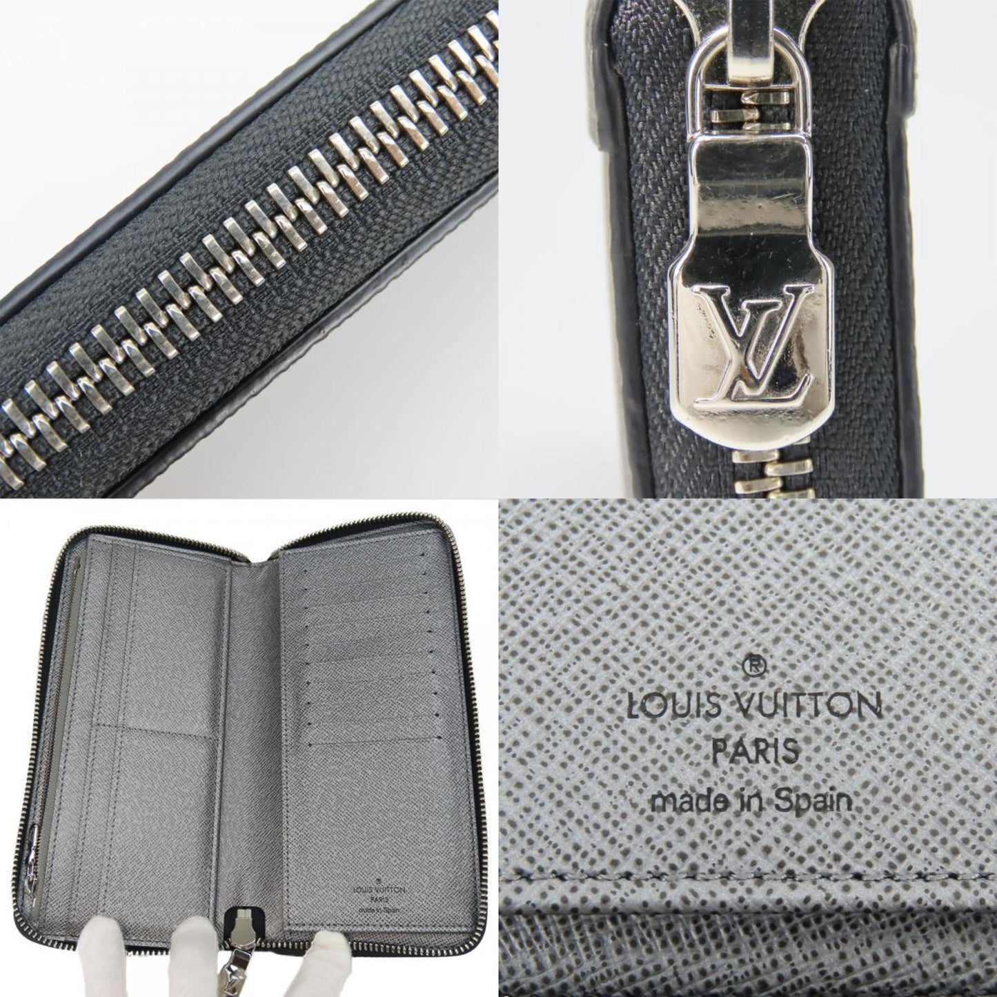 Louis Vuitton Zippy Wallet Vertical, Grey, Canvas, wallet