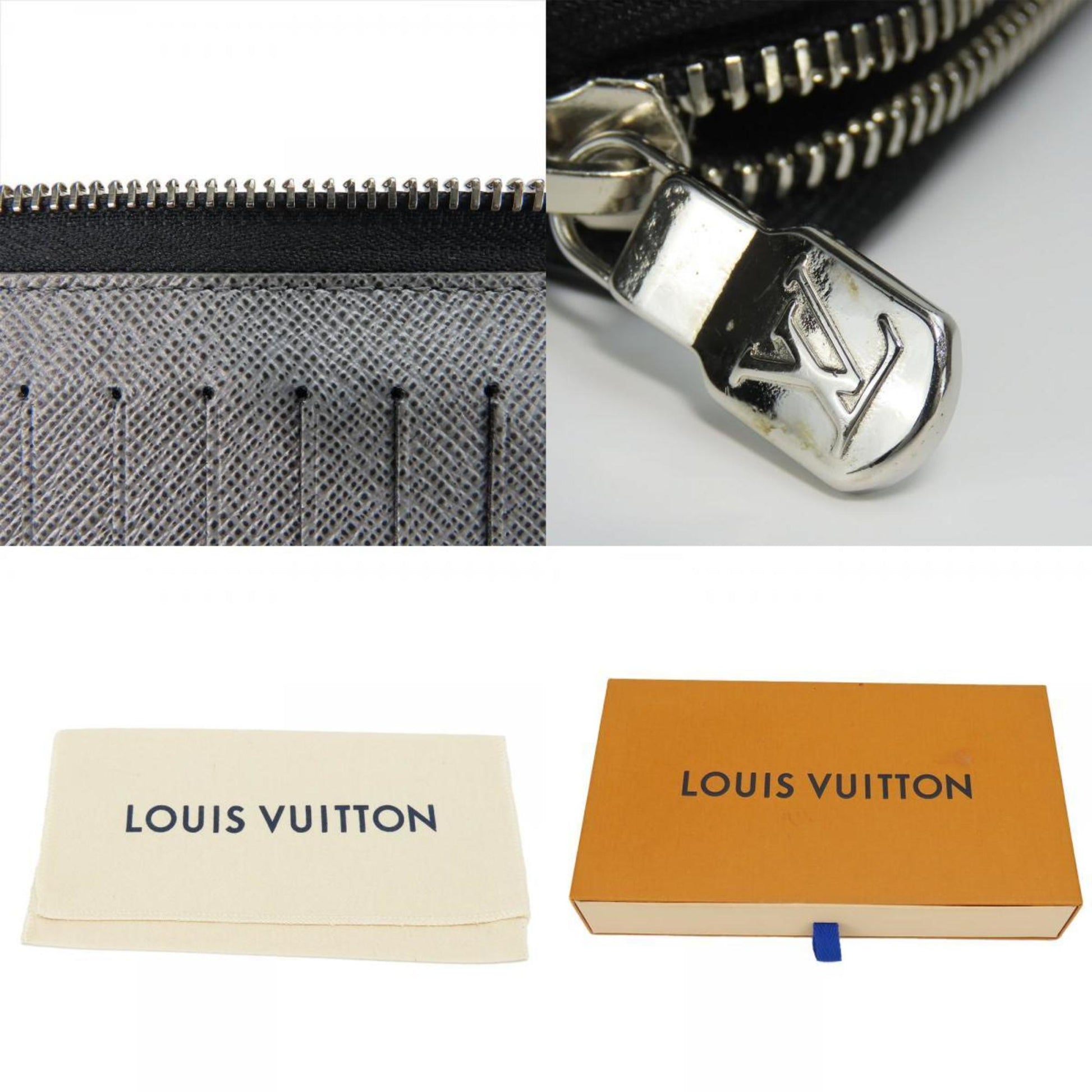 Louis Vuitton Zippy Wallet Vertical, Grey, Canvas, wallet