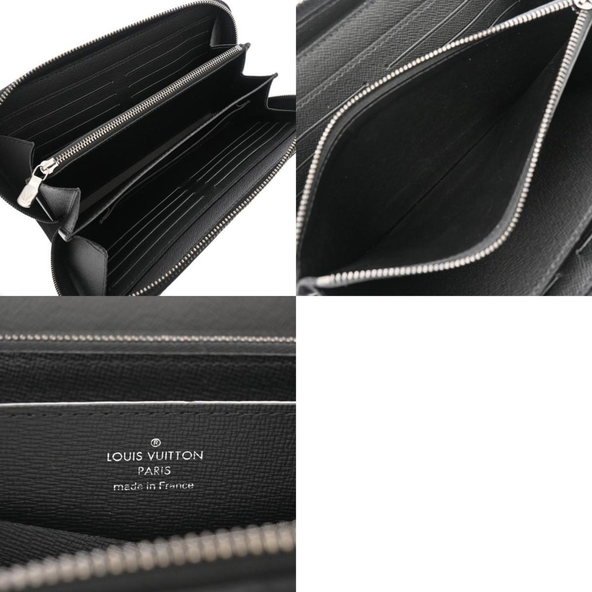 Louis Vuitton Zippy XL, Black, Canvas, wallet