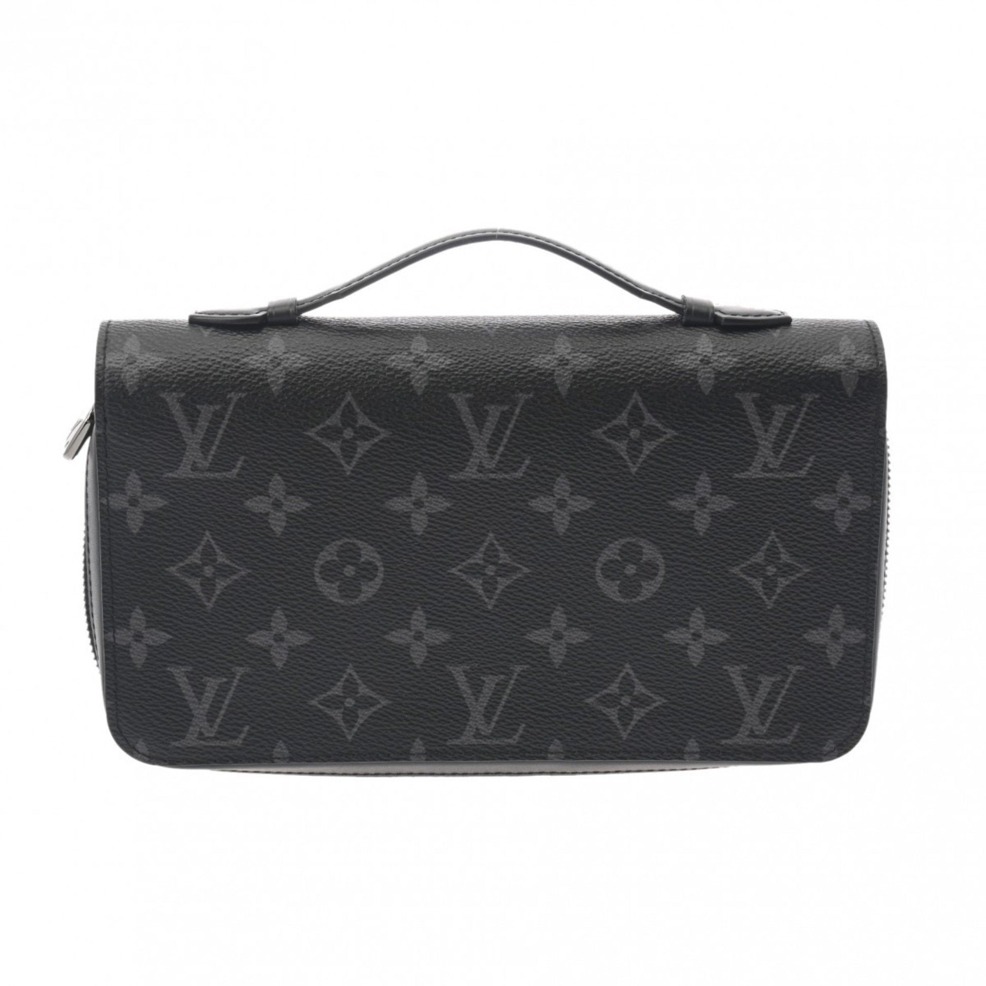 Louis Vuitton Zippy XL, Black, Canvas, wallet