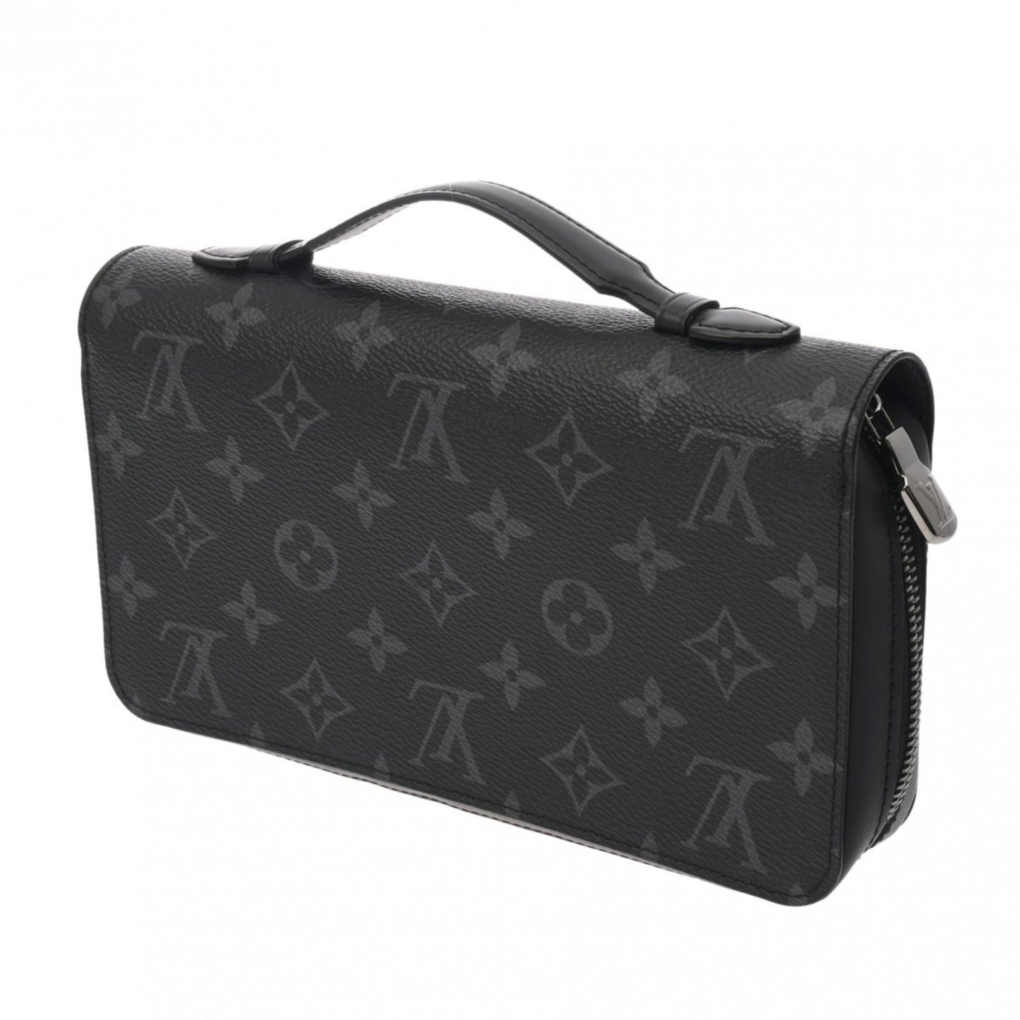 Louis Vuitton Zippy XL, Black, Canvas, wallet