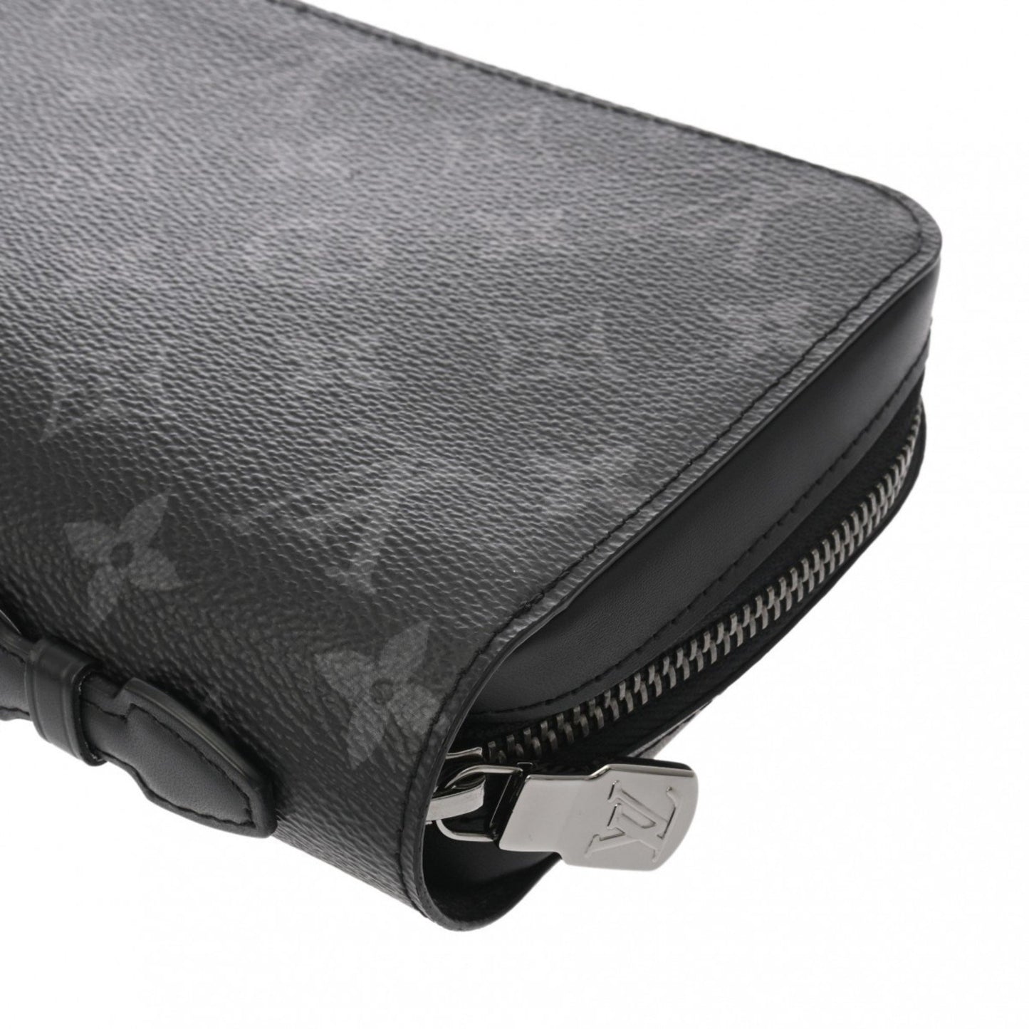 Louis Vuitton Zippy XL, Black, Canvas, wallet