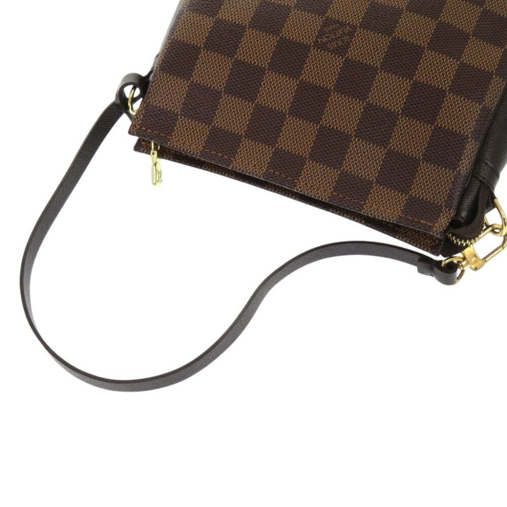 Louis Vuitton Trousse makeup, Brown, Canvas, handbag