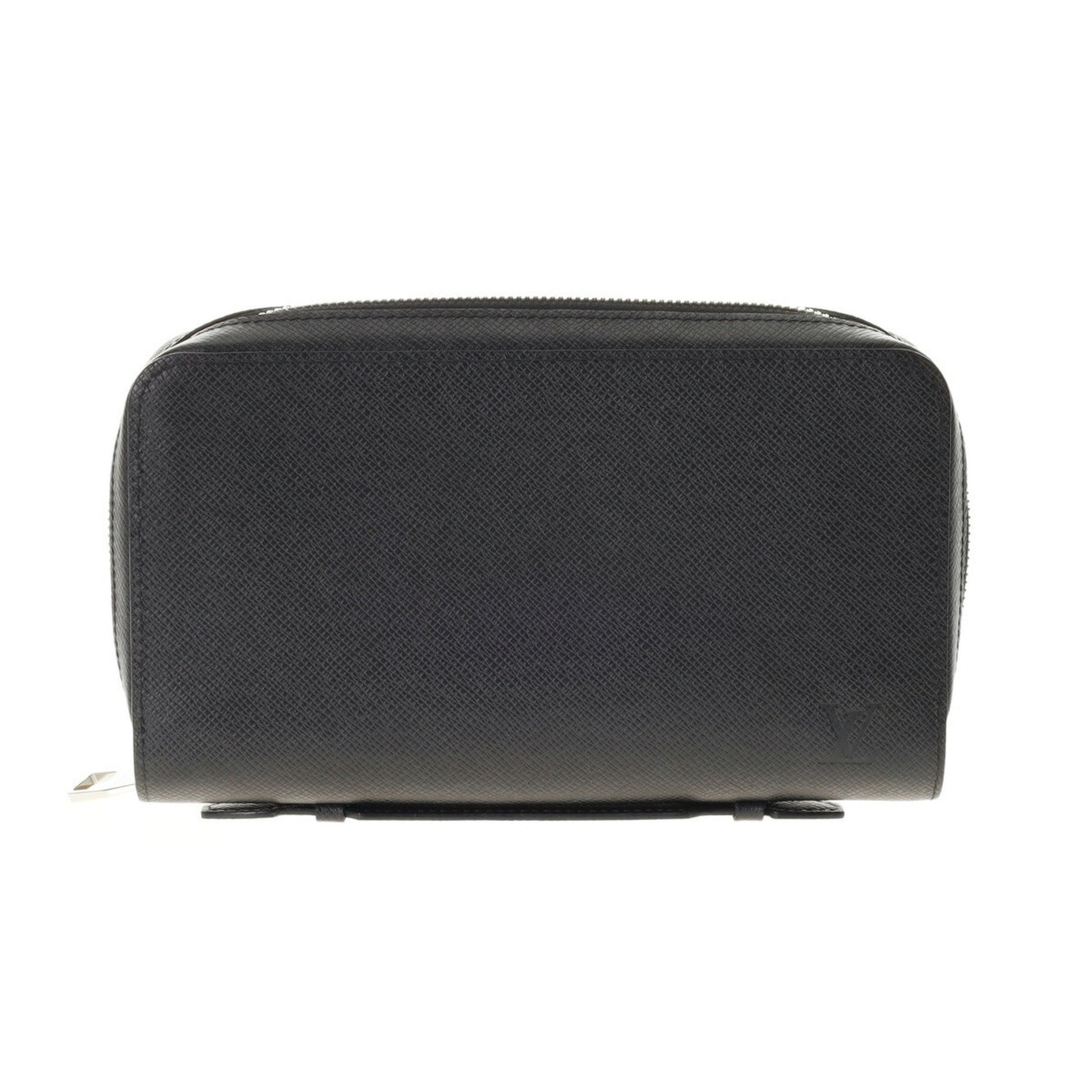 Louis Vuitton Zippy XL, Black, Leather, wallet