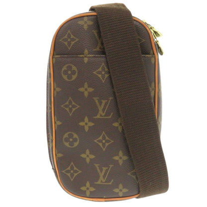 Louis Vuitton Pochette gange, Brown, Canvas, clutch