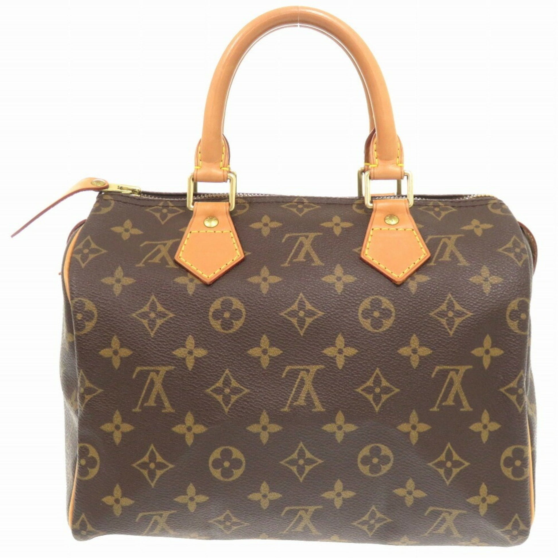 Louis Vuitton Speedy 25, Brown, Canvas, handbag