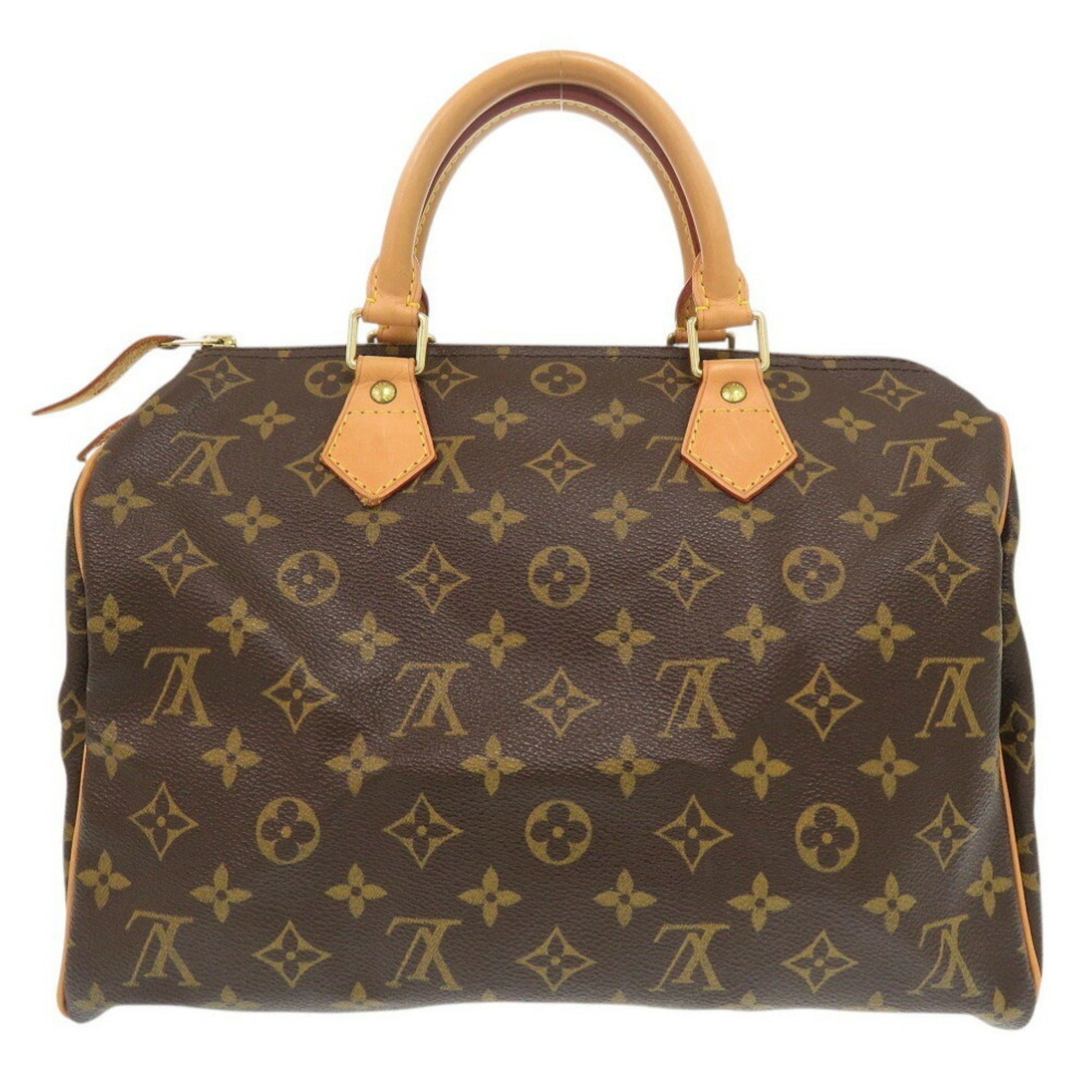 Louis Vuitton Speedy 30, Brown, Canvas, handbag