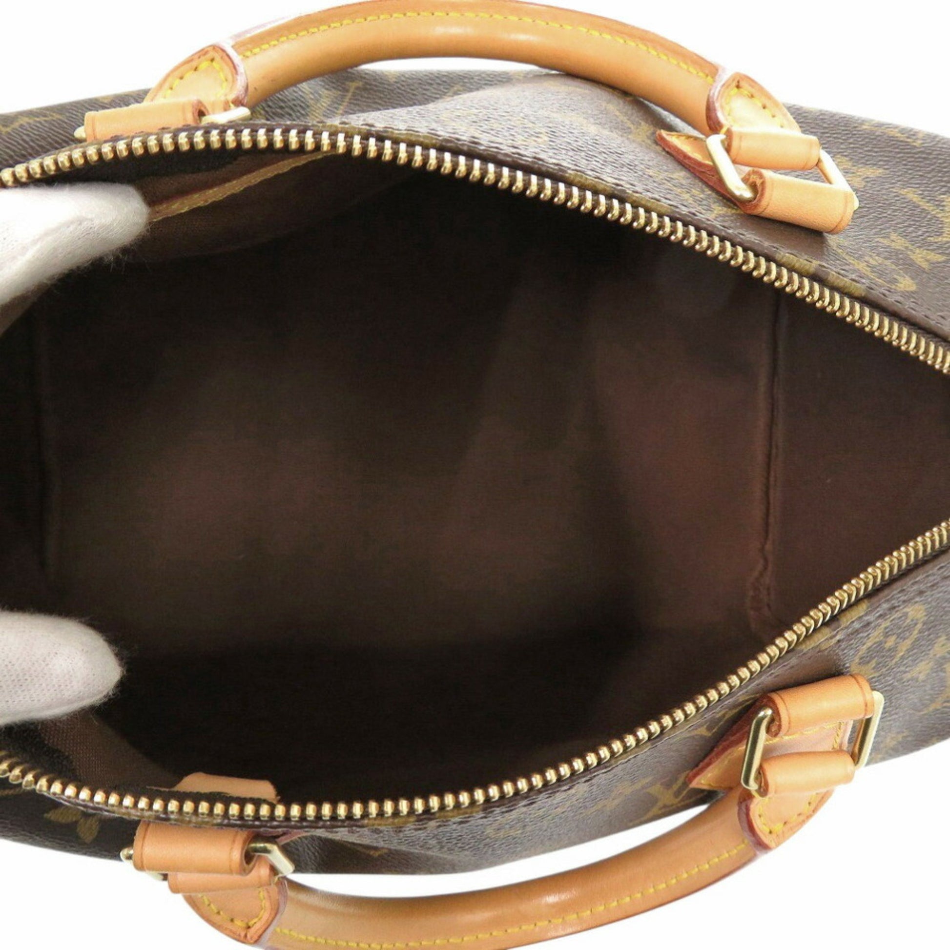 Louis Vuitton Speedy 30, Brown, Canvas, handbag
