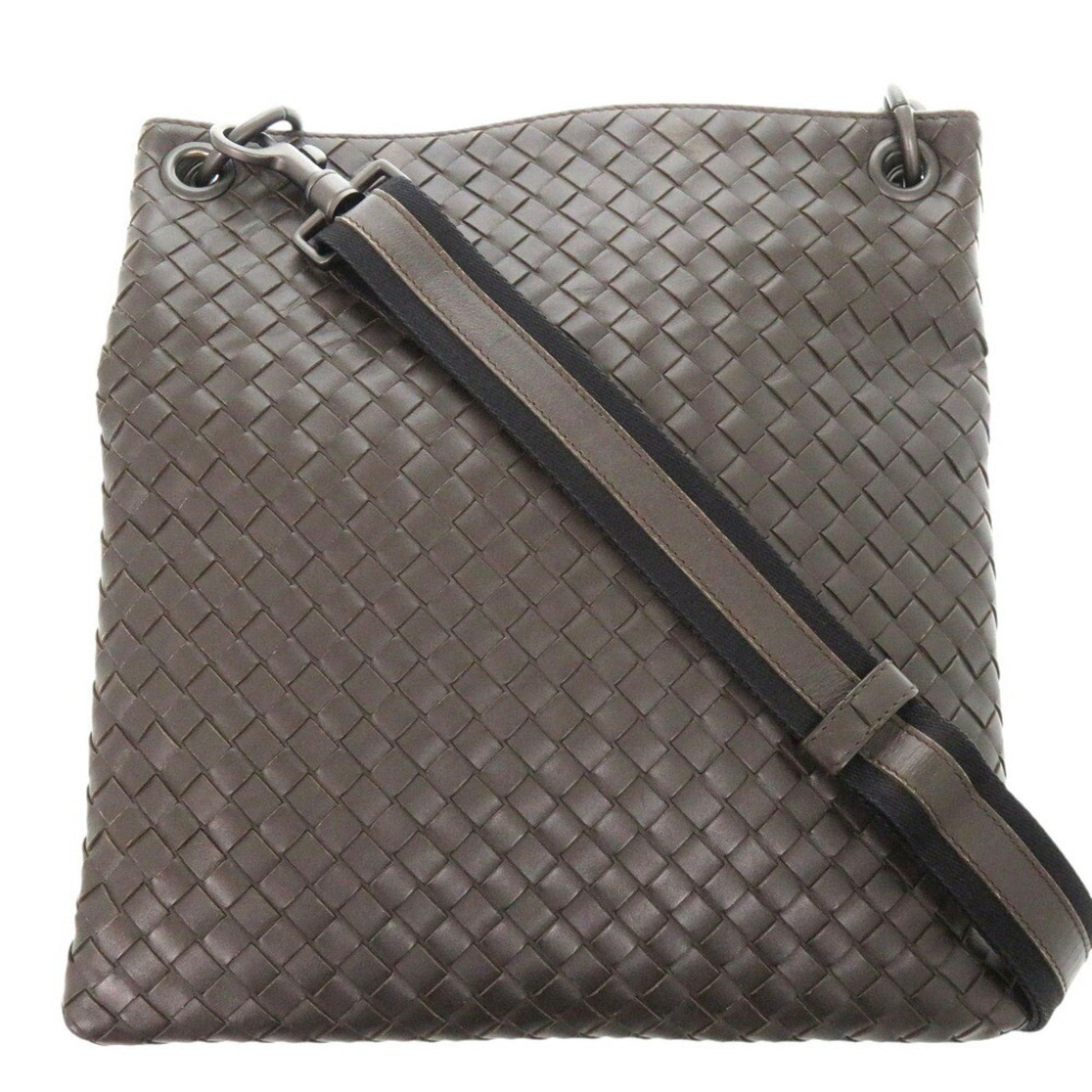 Bottega Veneta Intrecciato, Brown, Leather, shoulder