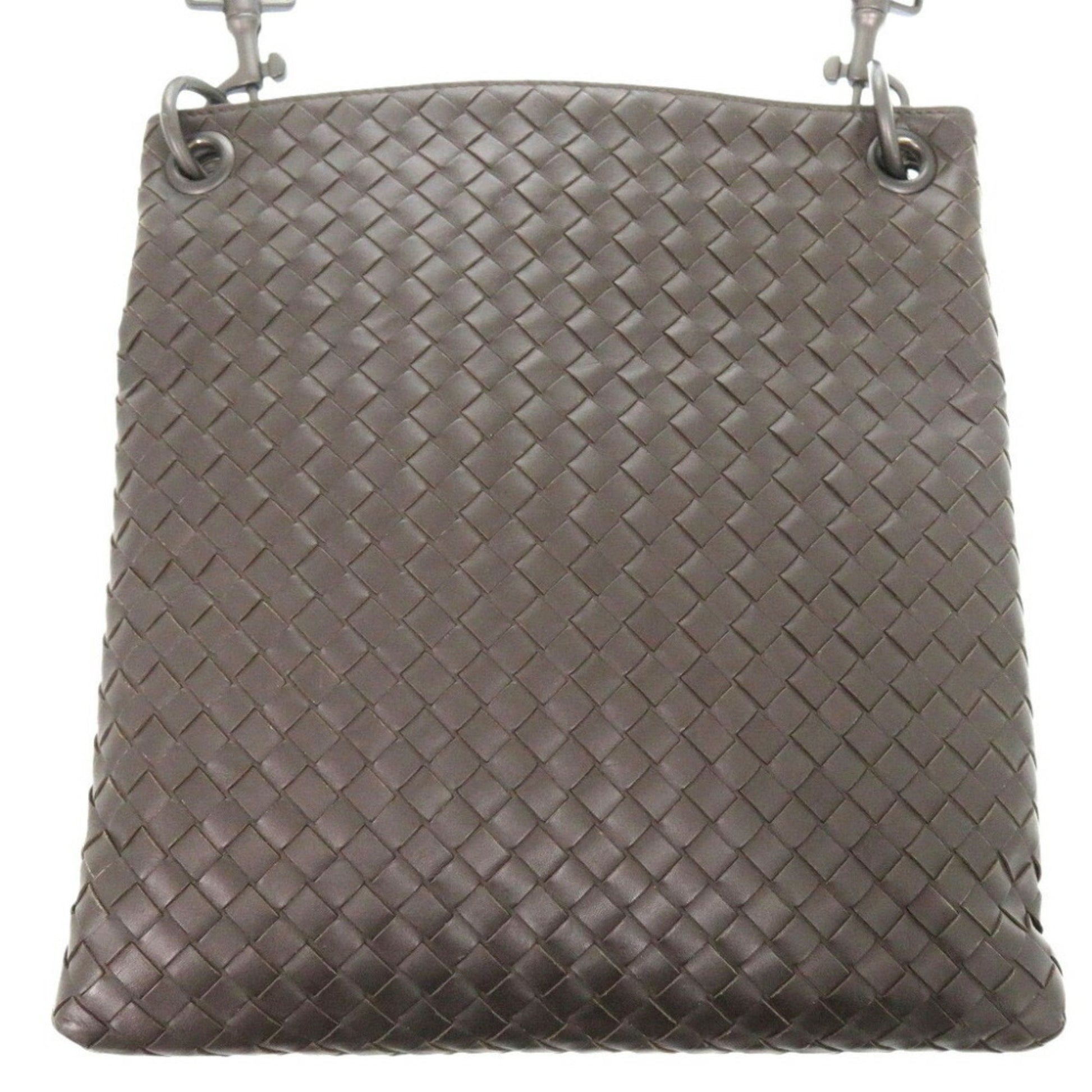 Bottega Veneta Intrecciato, Brown, Leather, shoulder