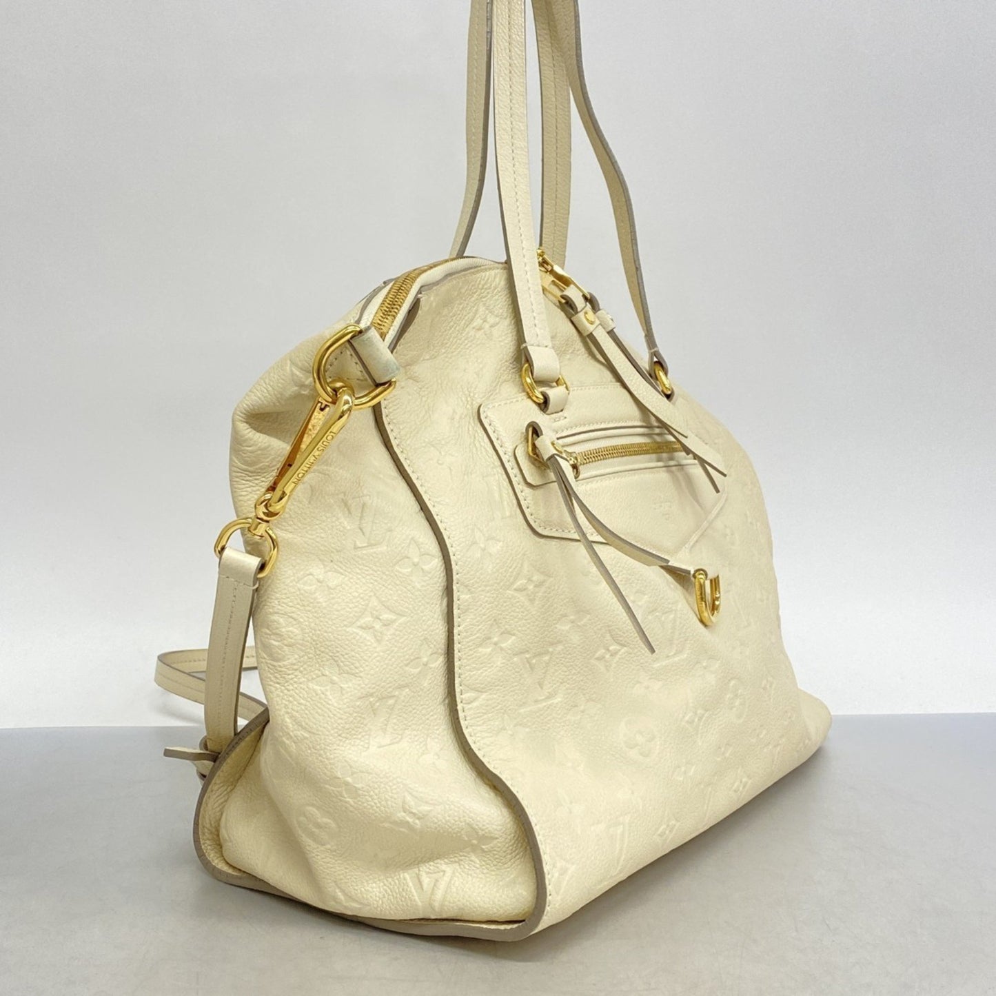 Louis Vuitton Lumineuse, Beige, Leather, shopper