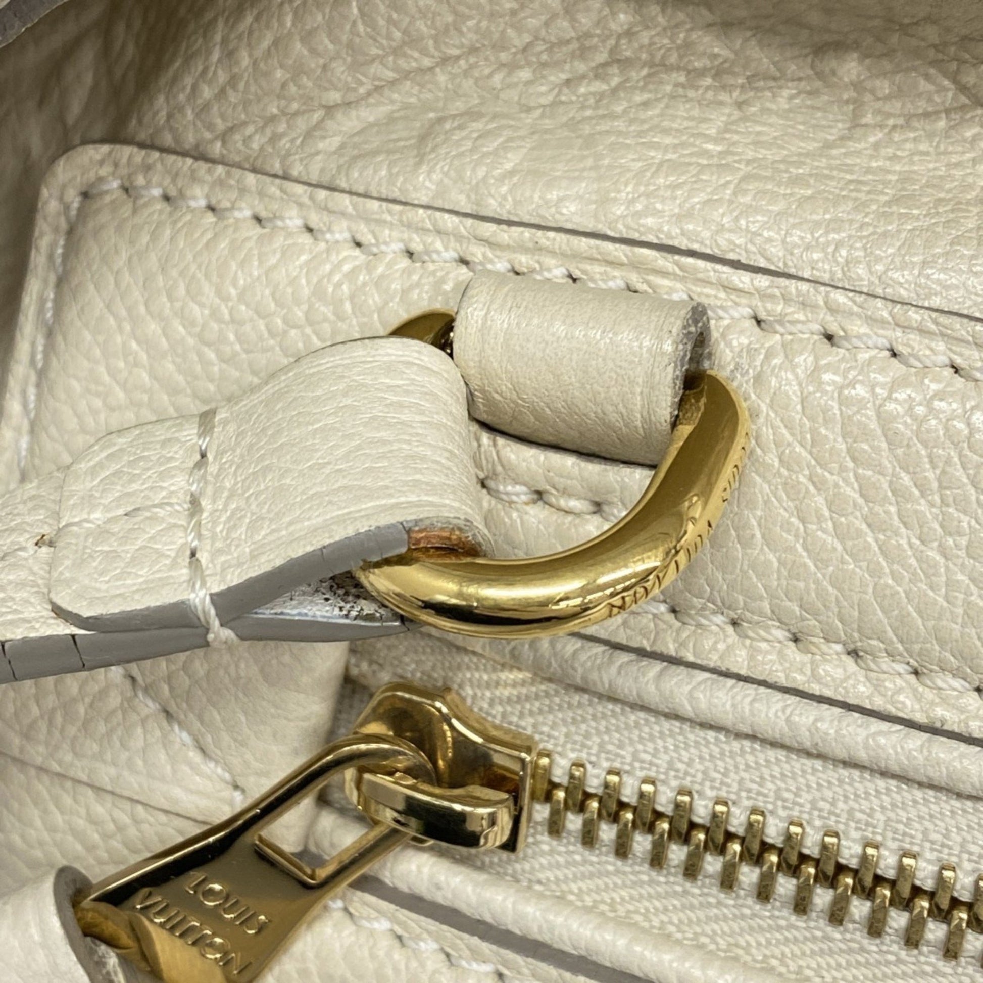 Louis Vuitton Lumineuse, Beige, Leather, shopper