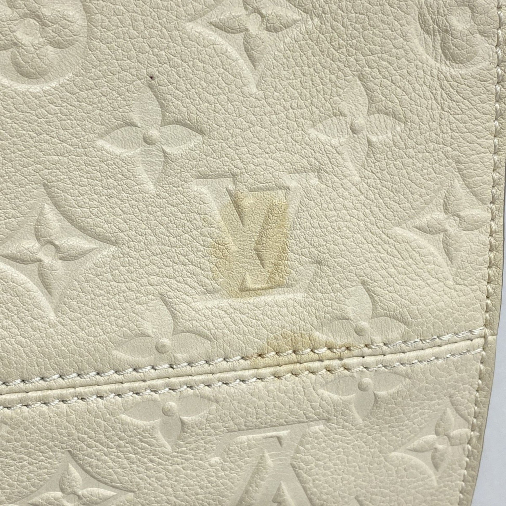 Louis Vuitton Lumineuse, Beige, Leather, shopper