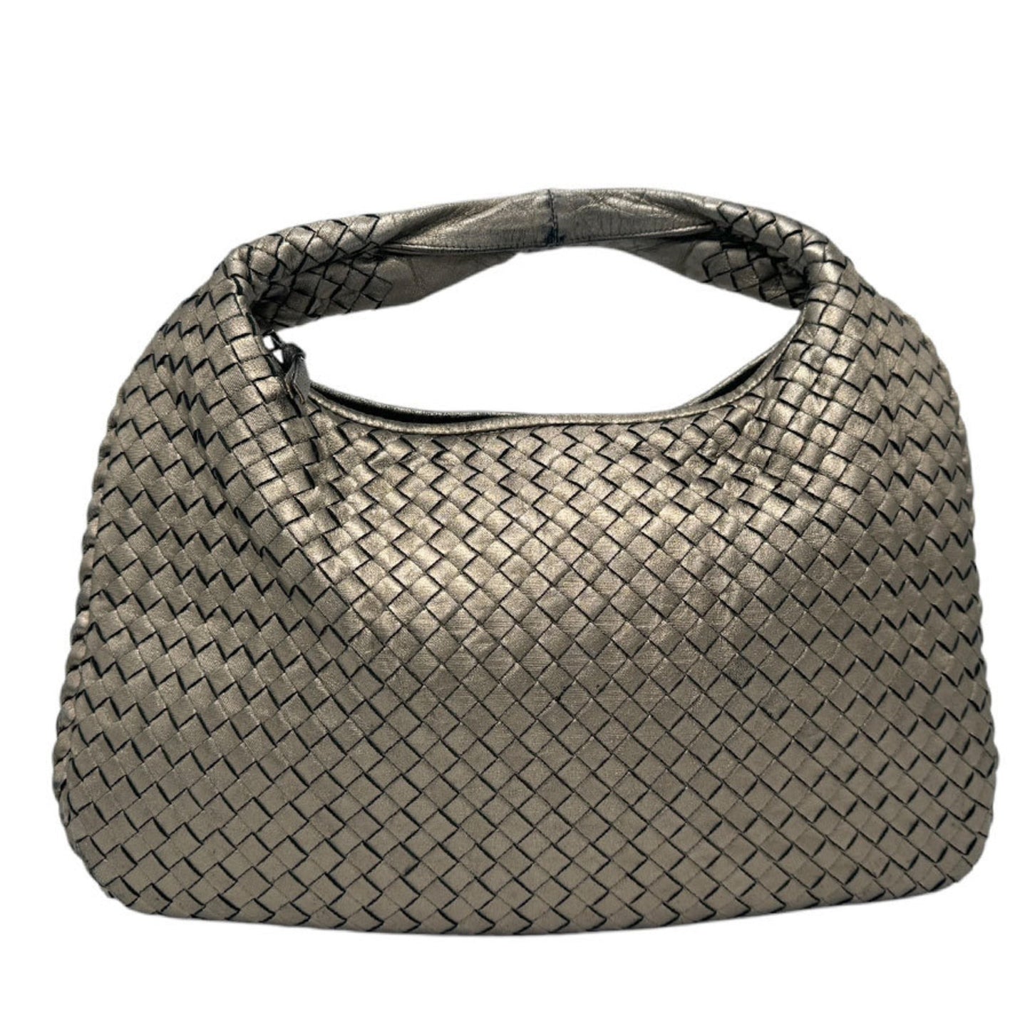 Bottega Veneta Intrecciato, Gold, Leather, handbag