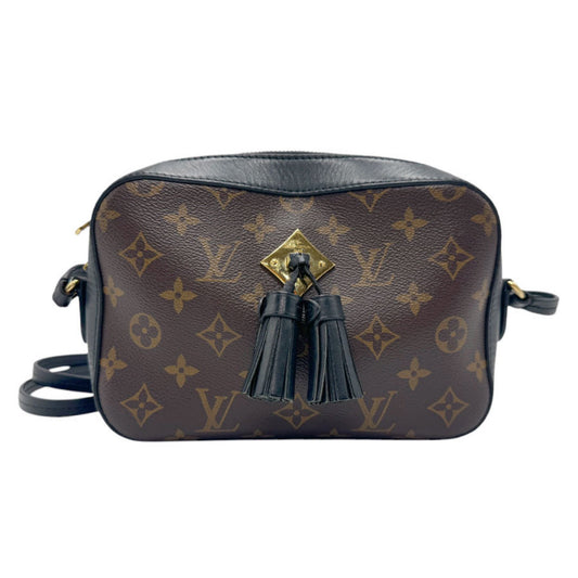 Louis Vuitton Saintonge, Brown, Canvas, shoulder