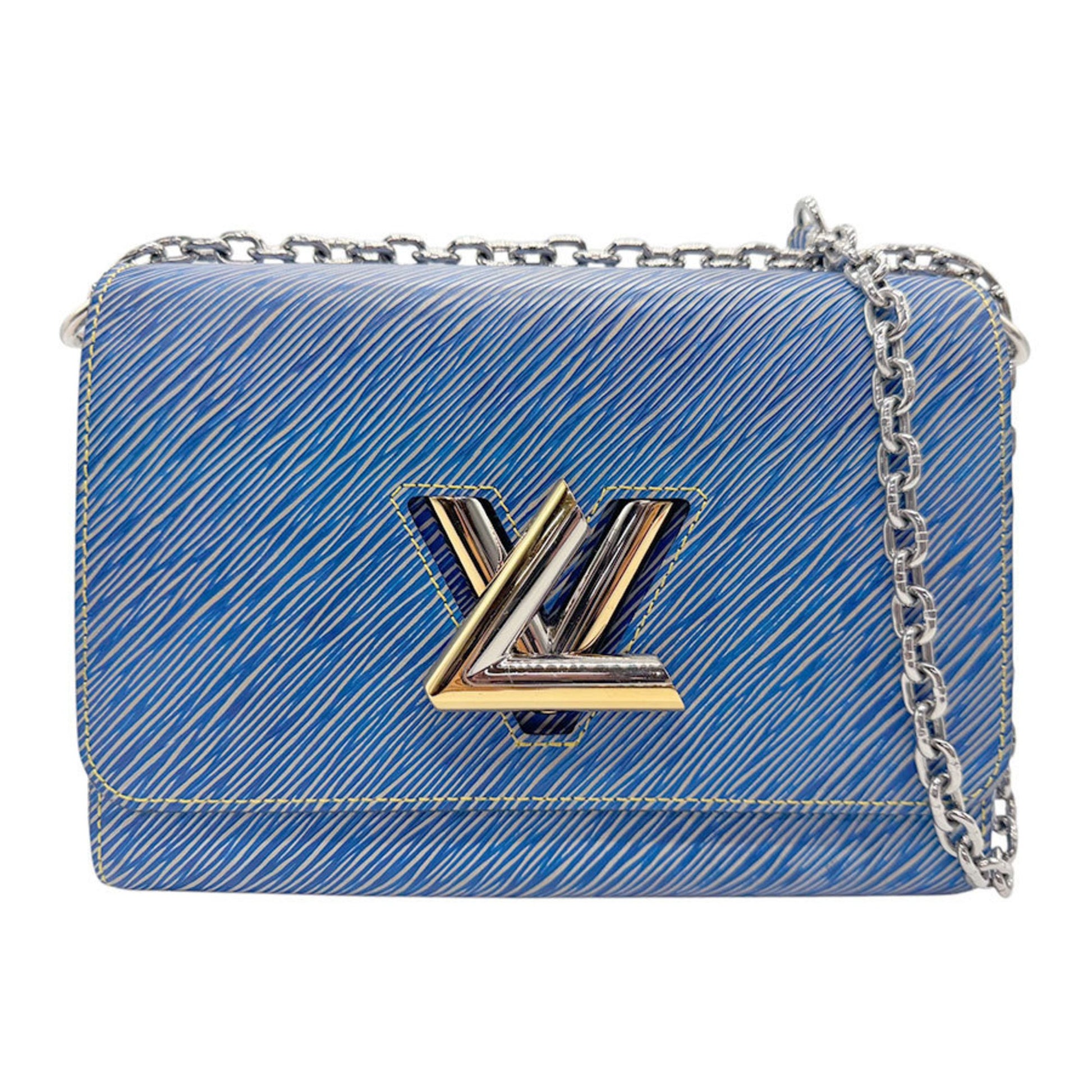 Louis Vuitton Twist, Blue, Leather, shoulder