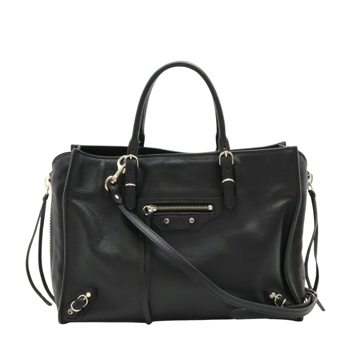 Balenciaga City, Black, Leather, handbag