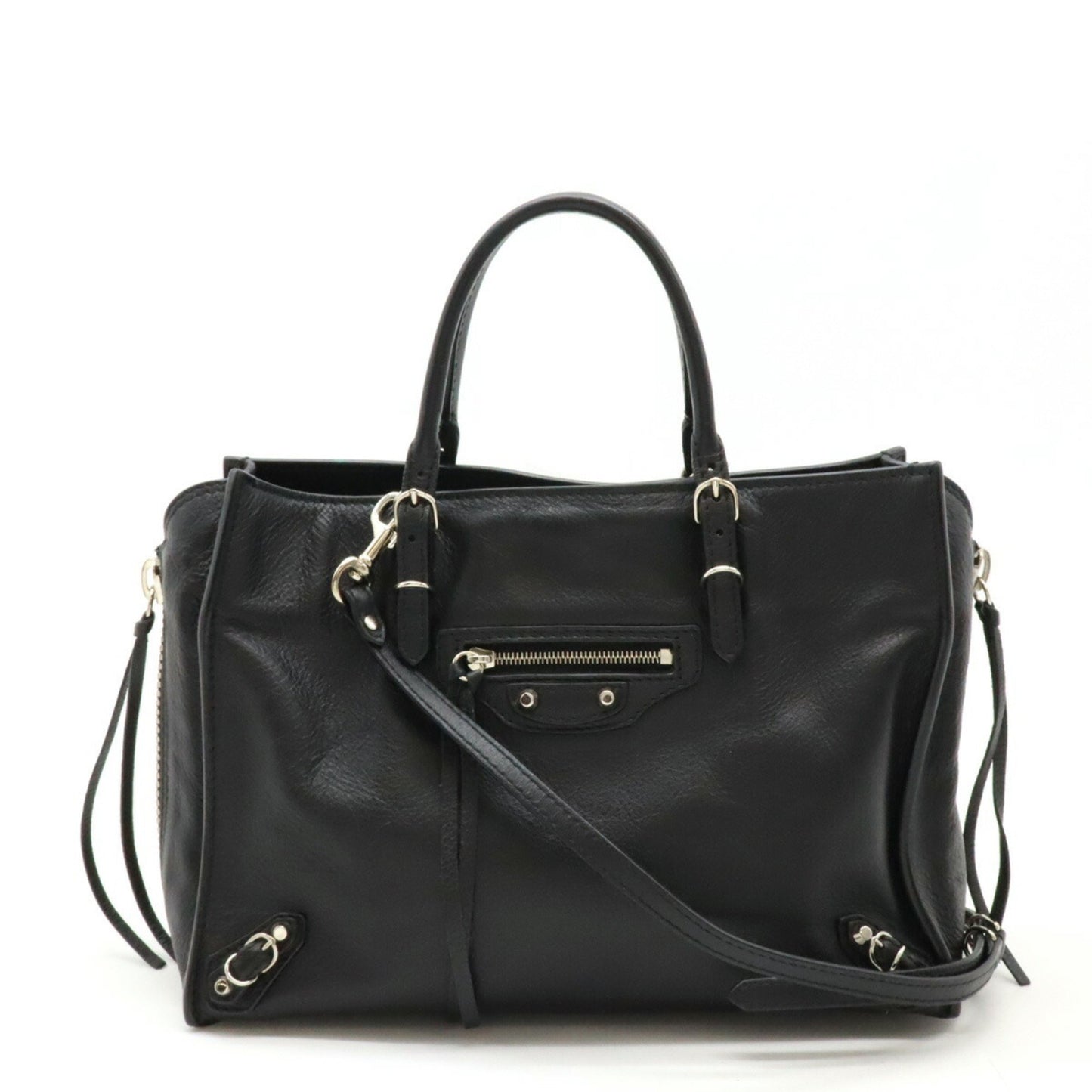 Balenciaga City, Black, Leather, handbag