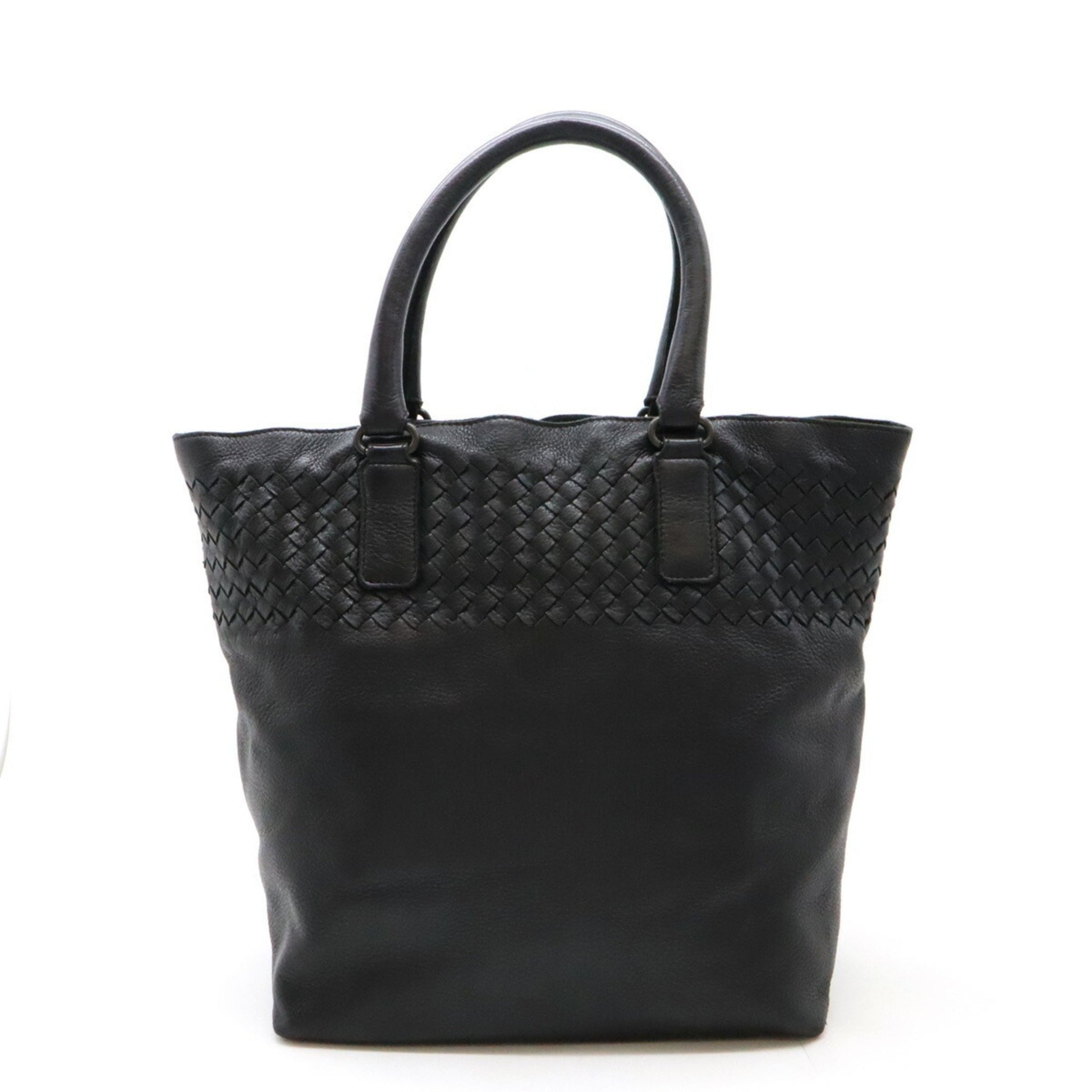 Bottega Veneta, Black, Leather, tote