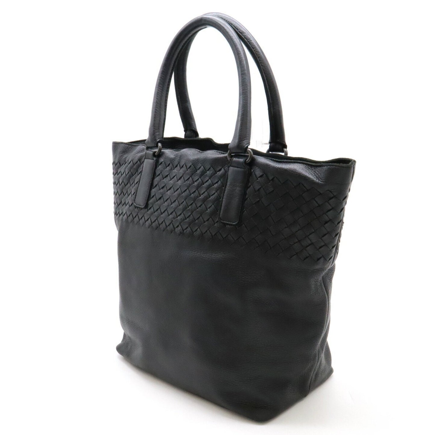 Bottega Veneta, Black, Leather, tote