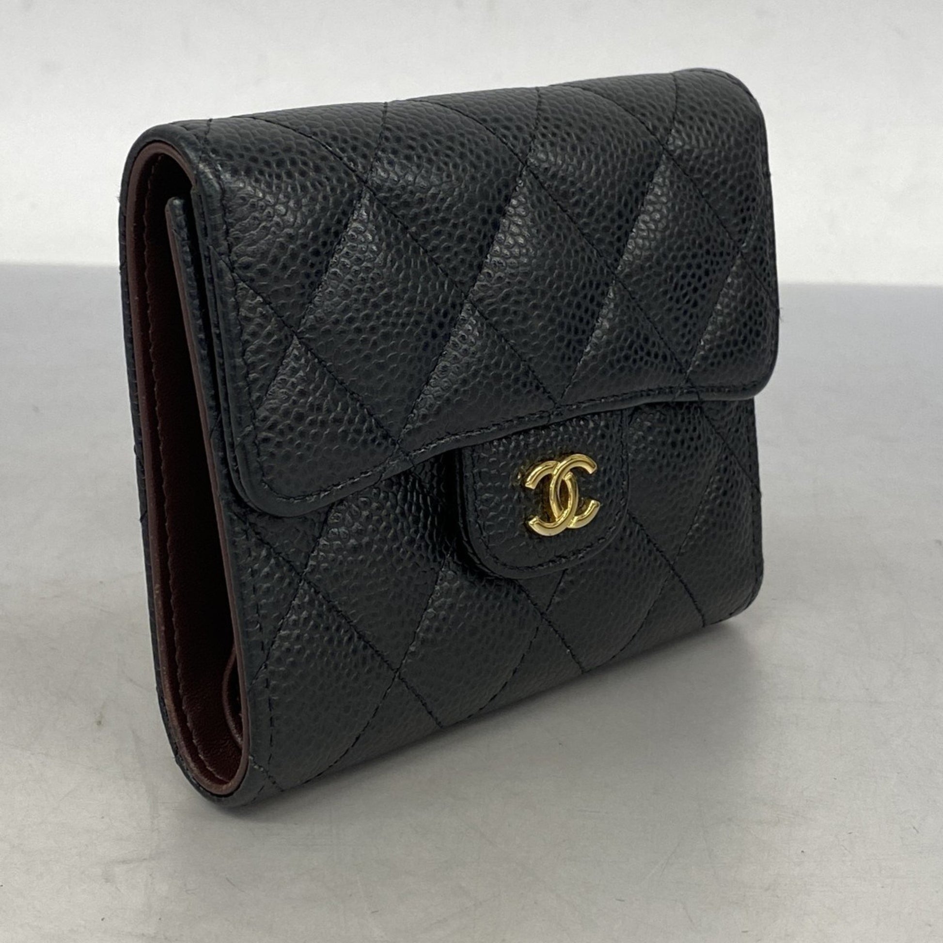 Chanel Classic Flap, Black, Leather, wallet