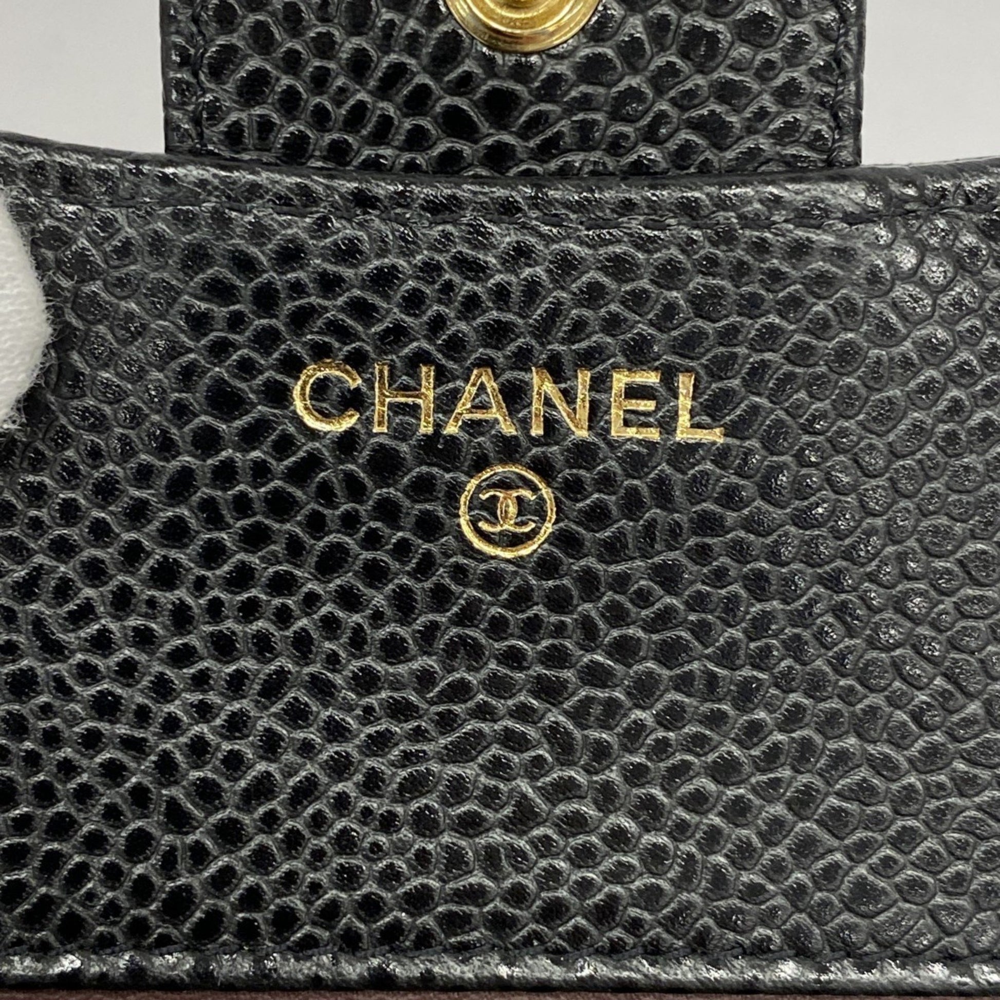 Chanel Classic Flap, Black, Leather, wallet