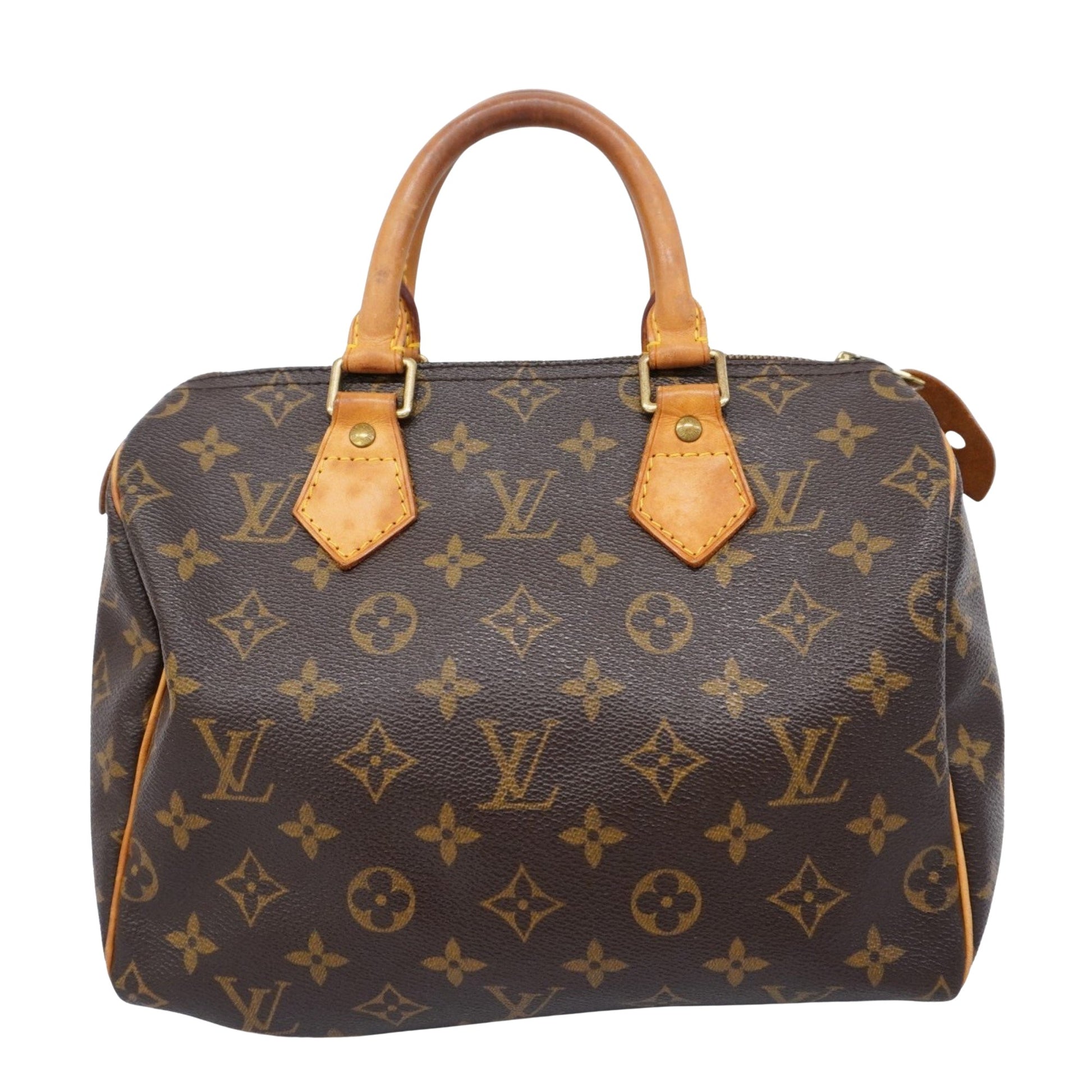 Louis Vuitton Speedy 25, Brown, Canvas, handbag