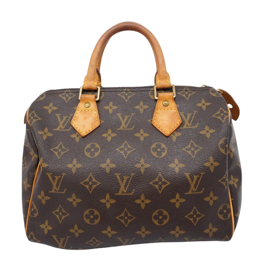 Louis Vuitton Speedy 25, Brown, Canvas, handbag