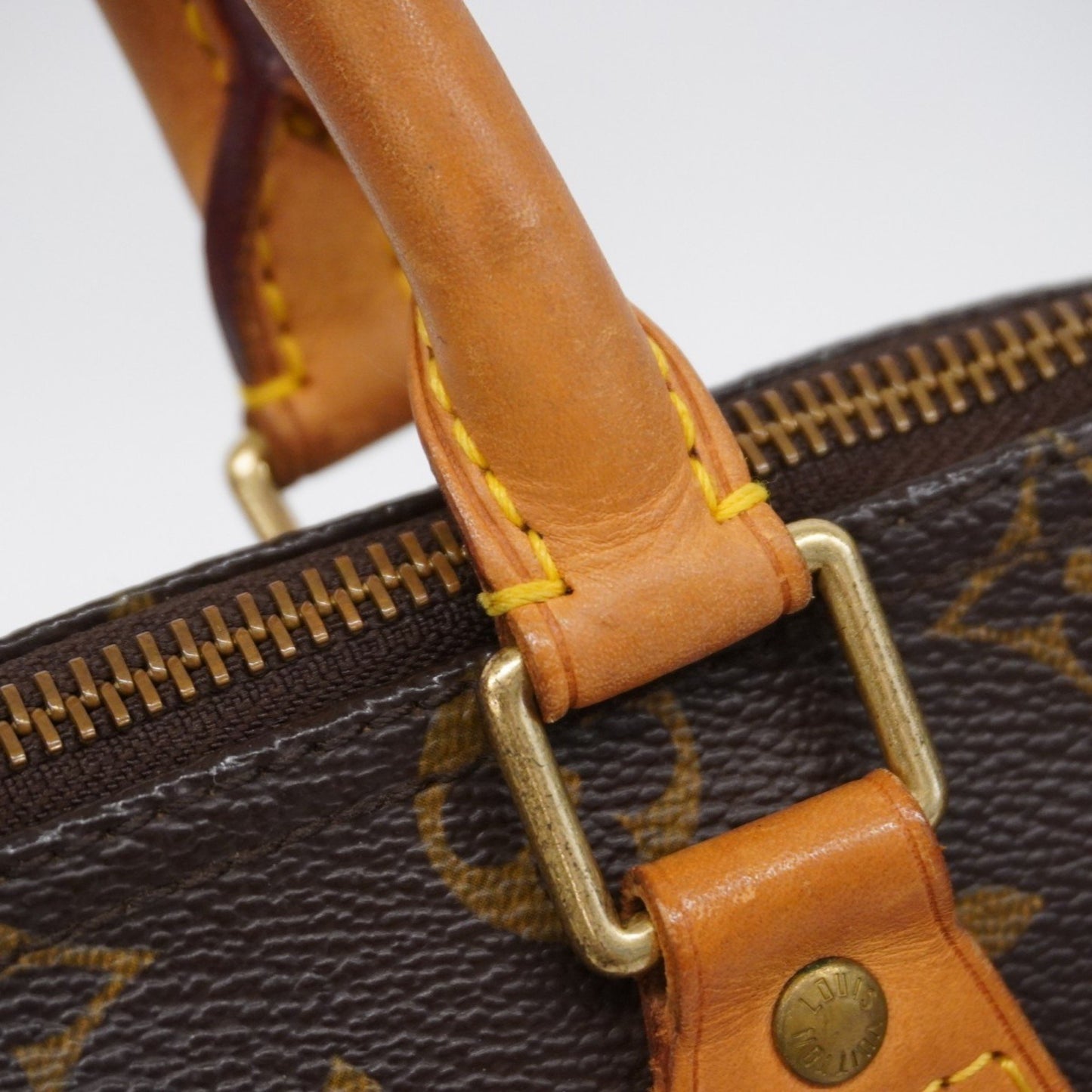 Louis Vuitton Speedy 25, Brown, Canvas, handbag