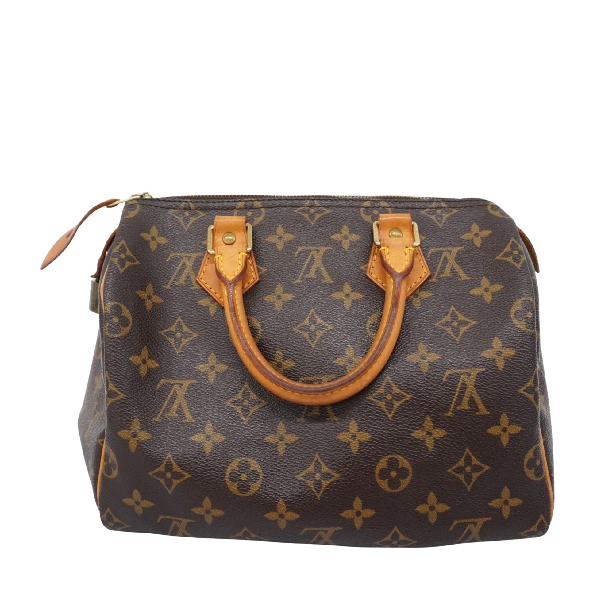 Louis Vuitton Speedy 25, Brown, Canvas, handbag