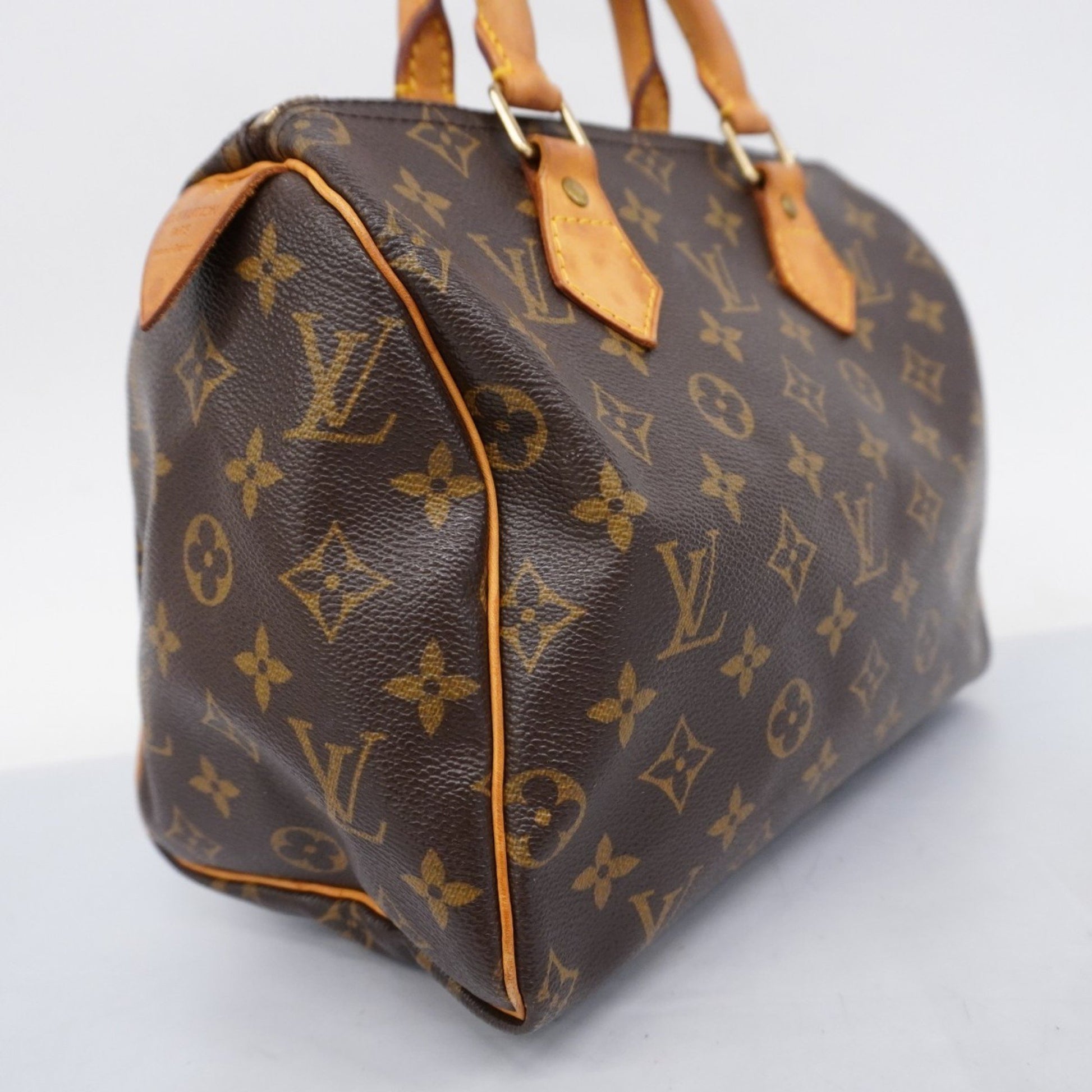 Louis Vuitton Speedy 25, Brown, Canvas, handbag