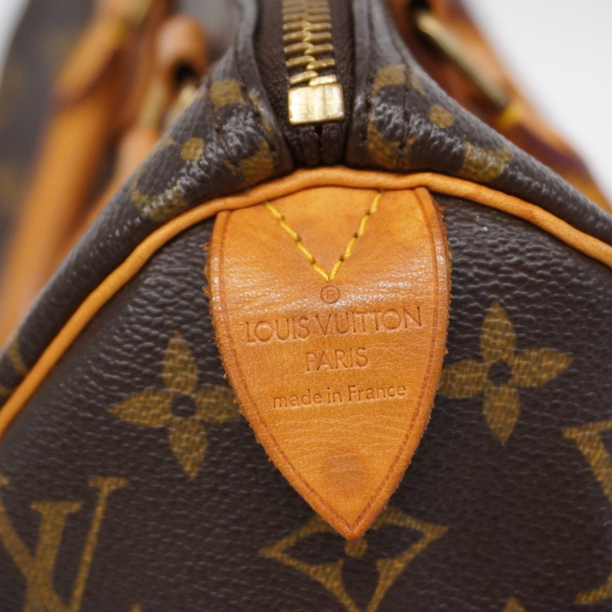 Louis Vuitton Speedy 25, Brown, Canvas, handbag