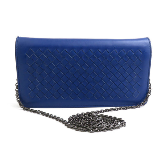 Bottega Veneta, Blue, Leather, wallet