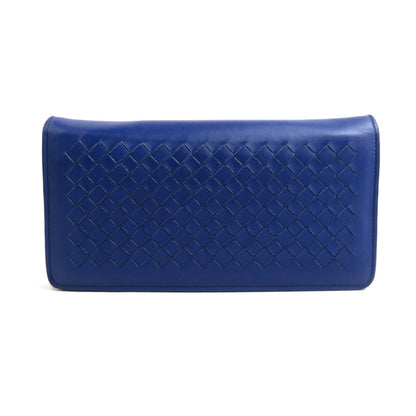 Bottega Veneta, Blue, Leather, wallet