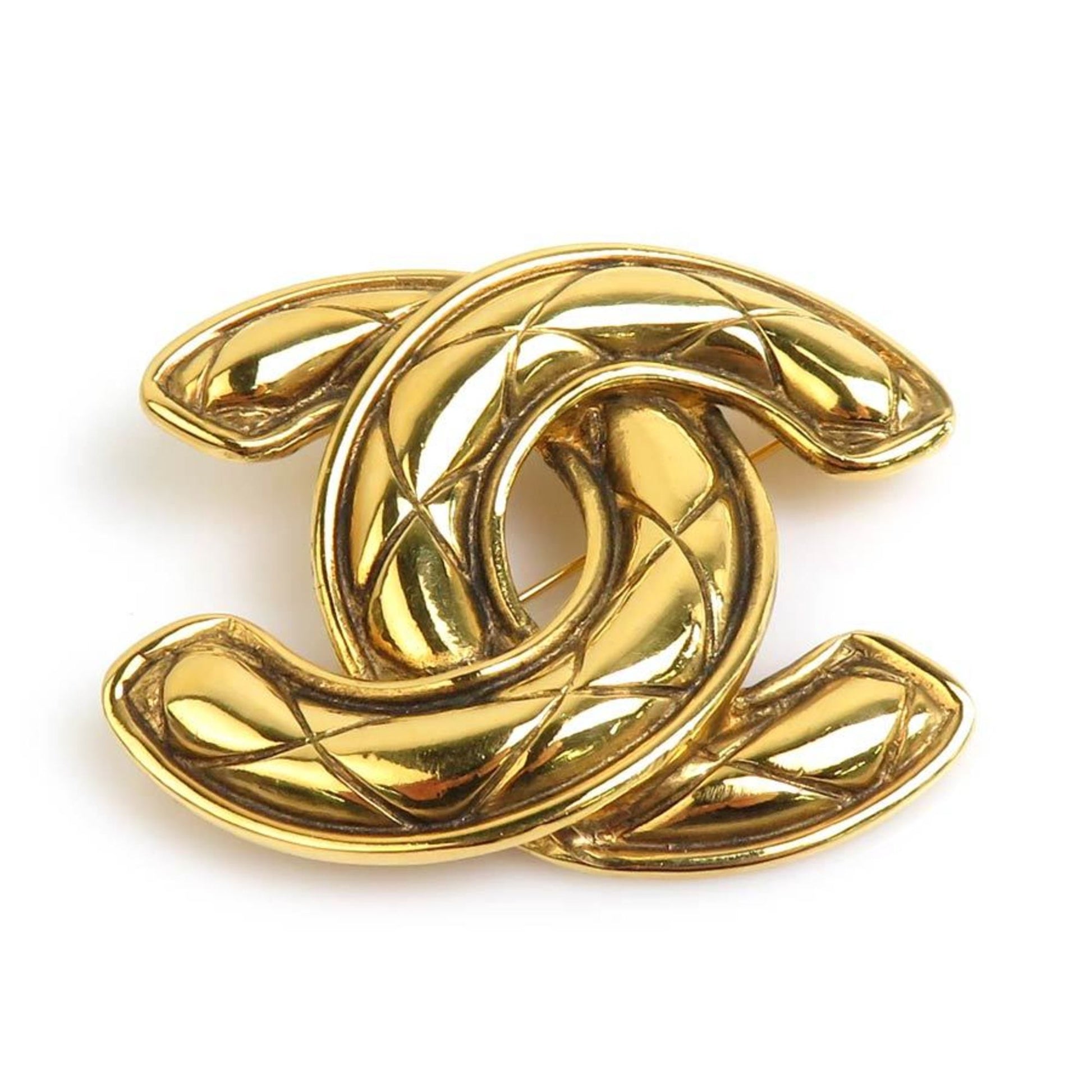 Chanel Coco Mark, Gold, Gold Plated, brooch