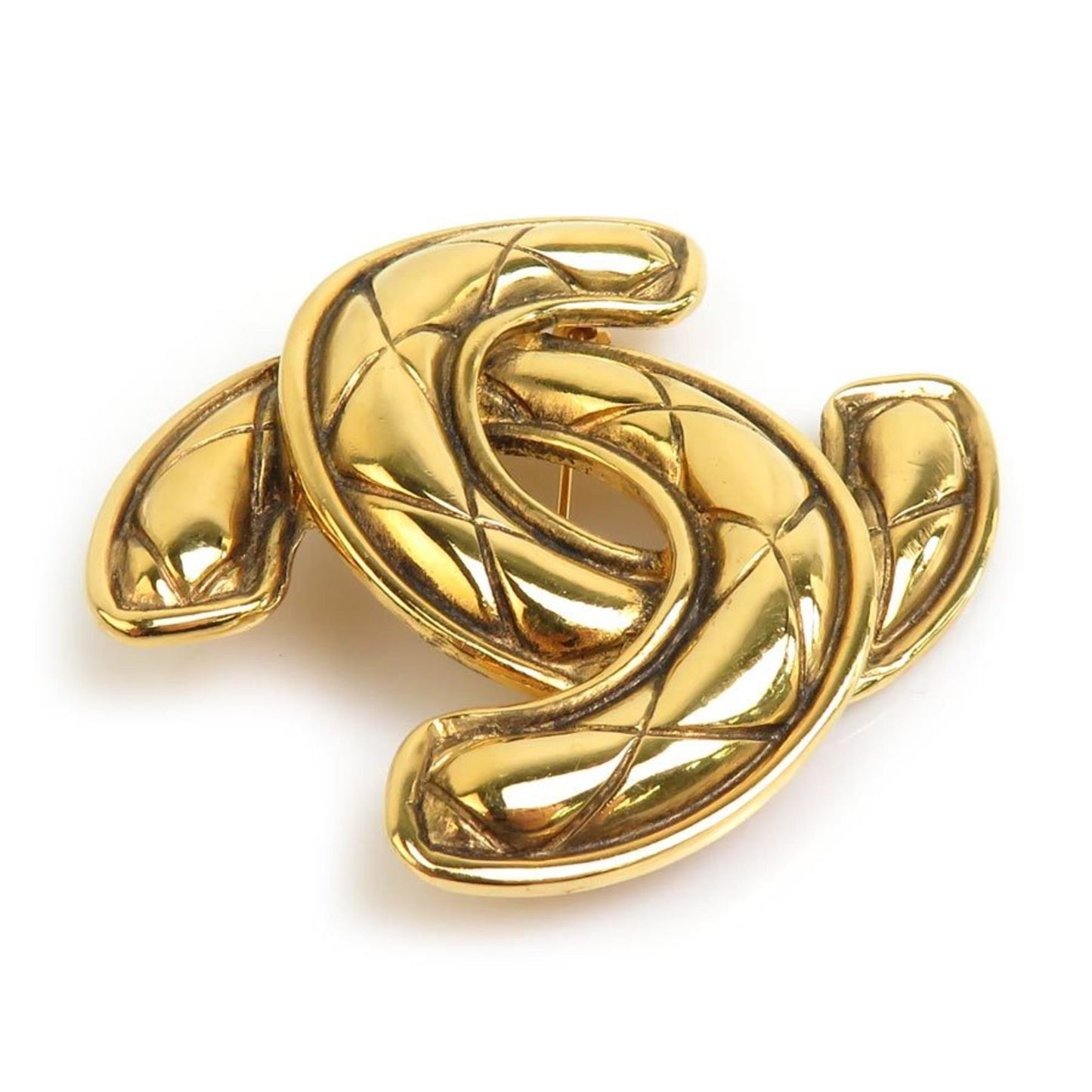 Chanel Coco Mark, Gold, Gold Plated, brooch