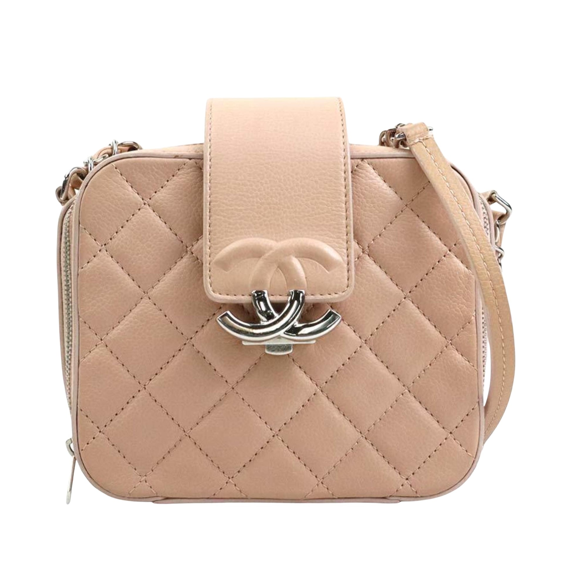 Chanel Coco Mark, Pink, Leather, shoulder