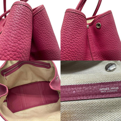 Hermès Garden Party, Pink, Leather, tote