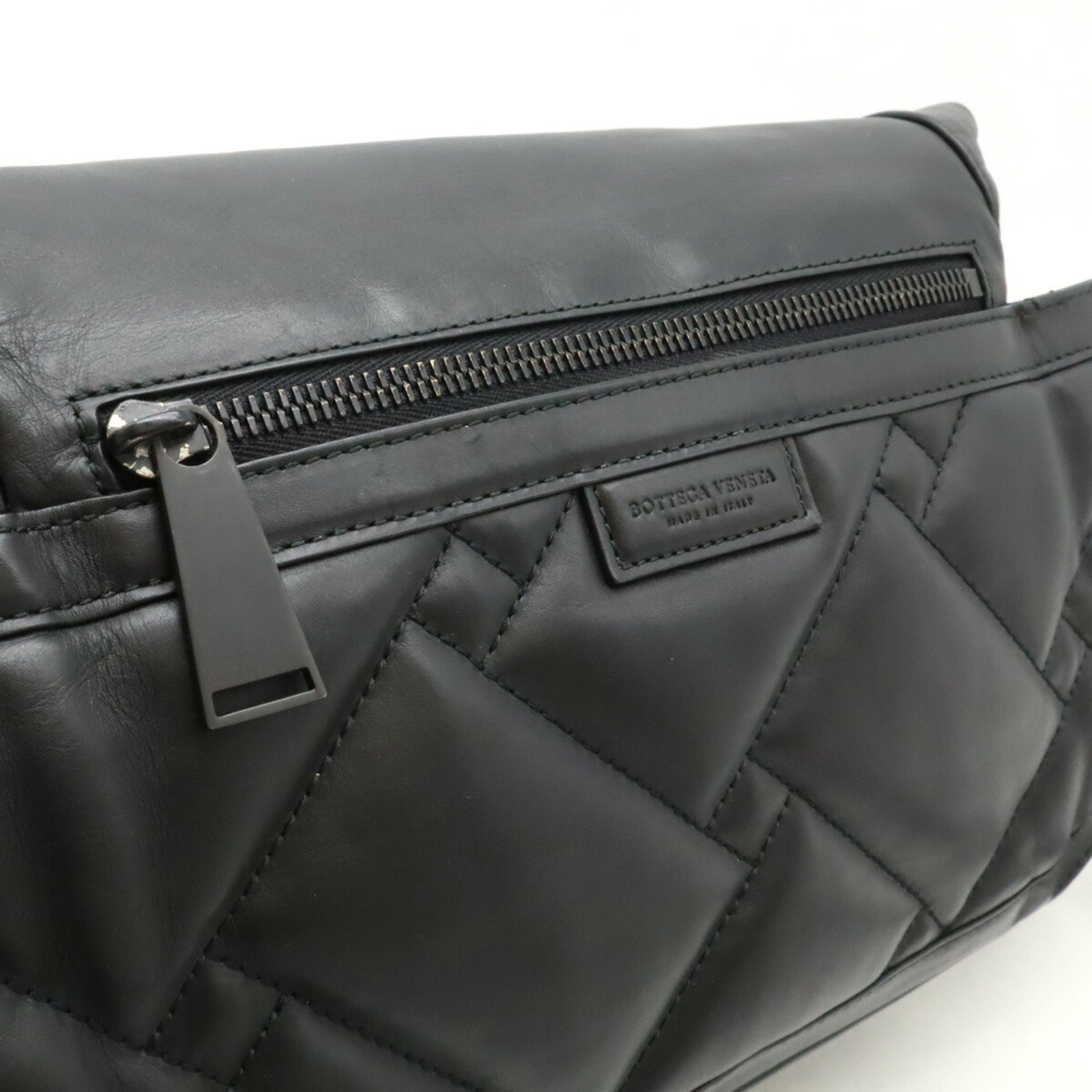 Bottega Veneta, Black, Leather, shoulder