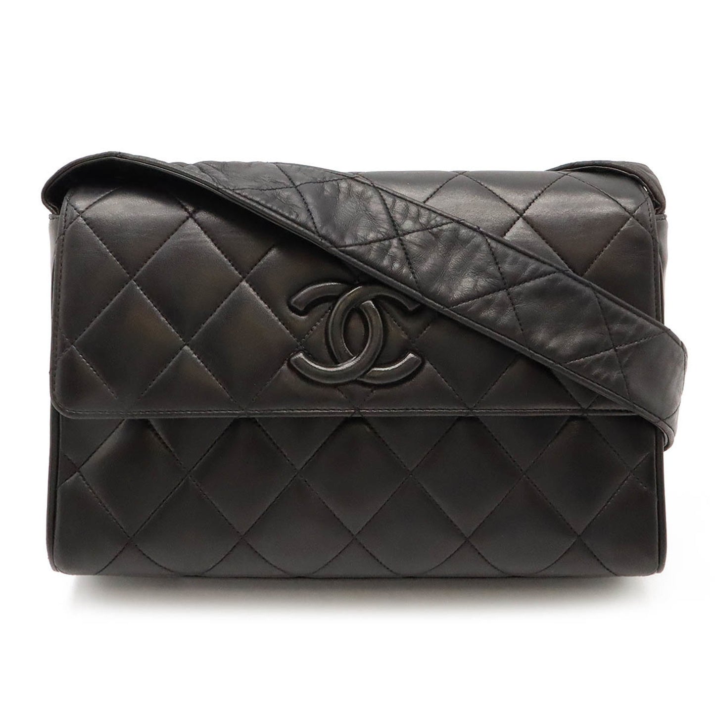 Chanel Flap bag, Brown, Leather, shoulder