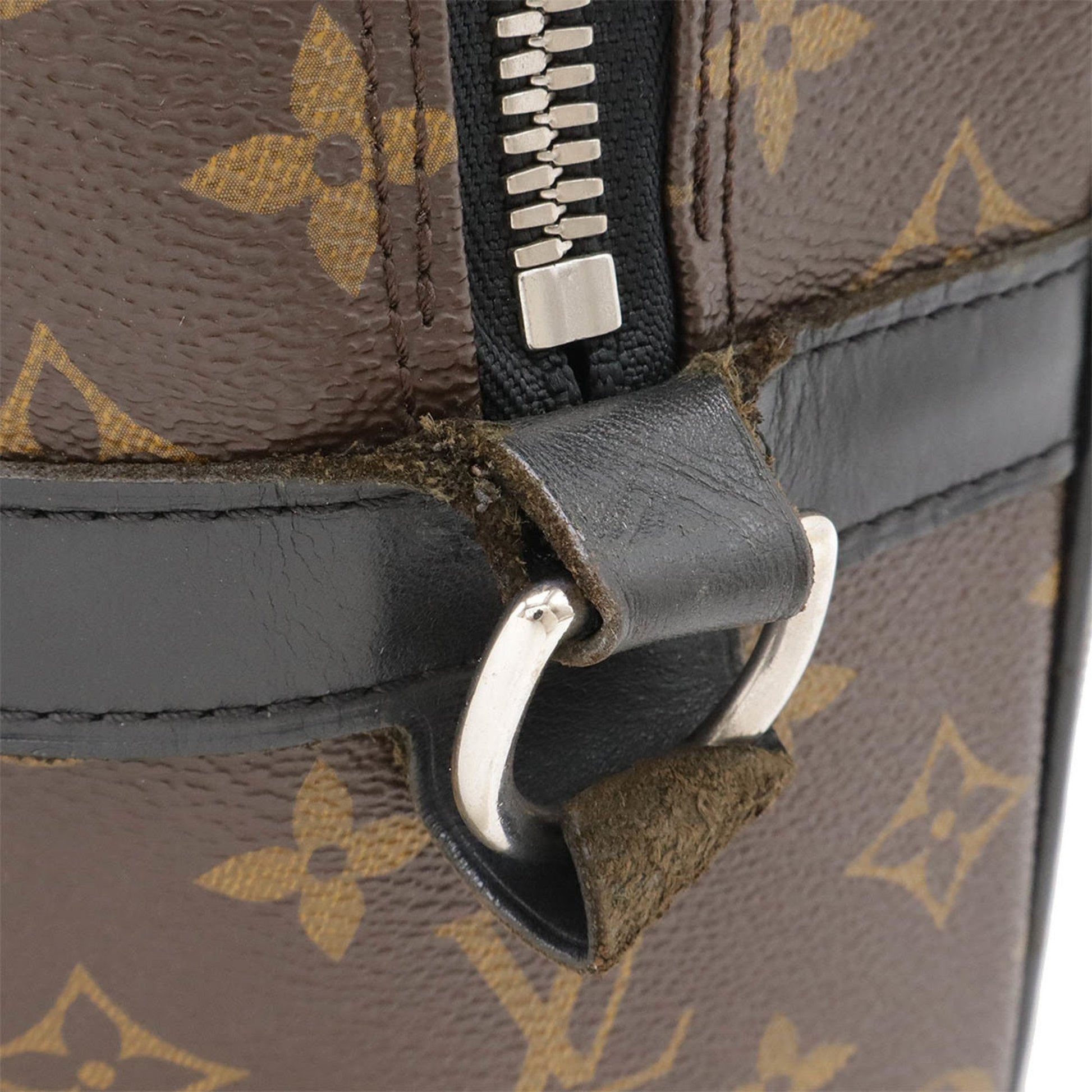 Louis Vuitton Porte Documents Voyage, Brown, Leather, briefcase